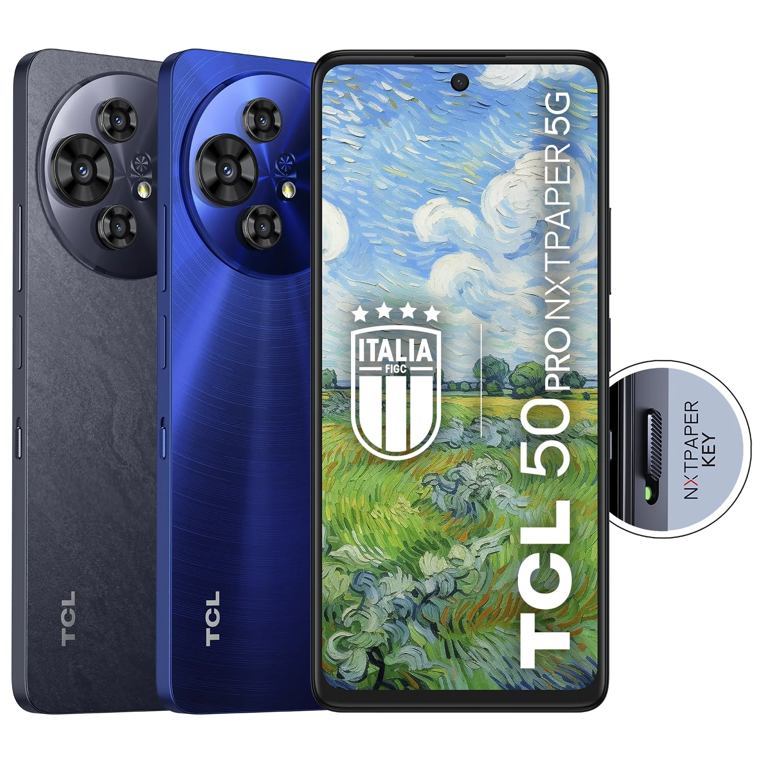 TCL 50PRO NXTPAPER 5G – 5G Smartphone Display 6,8 120Hz Nxtpaper 3;0, 512GB, 16GB RAM (8GBplus8GB virtueller RAM), Triple Cam 108Mpx Plus Frontkamera 32Mpx, Android 14, Batt; 5010 mAh, Blau - Image 2