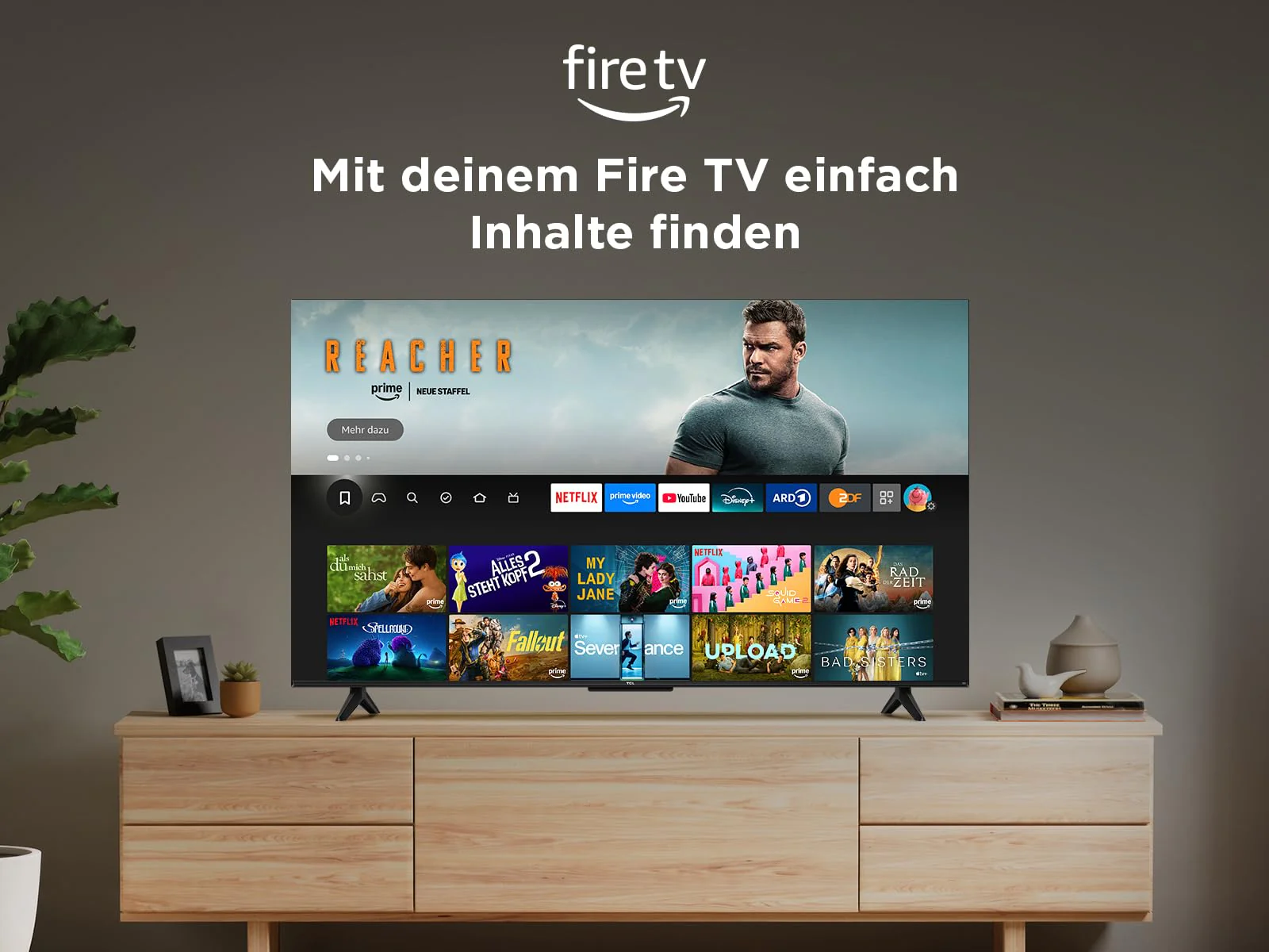 TCL 55T6C 55 Zoll QLED 4K HDR Fernseher, Smart Fire TV mit Dolby Vision & Atmos, HDR10+, Sprachbefehl Funktion & Ask Alexa - Image 9