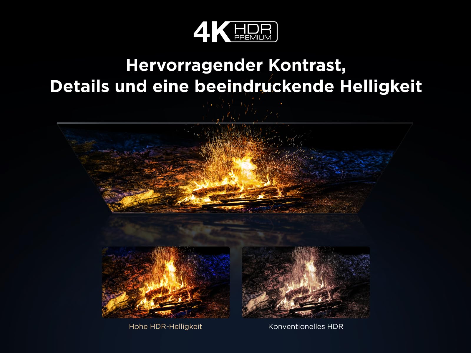 TCL 65Q6C 65 Zoll QD-Mini LED Fernseher, 4K HDR Premium 1000nits, Smart TV mit Google TV (Dolby Vision IQ & Atmos, Onkyo 2.1 Soundsystem, 144Hz Motion Clarity Pro, Game Master) - Image 4