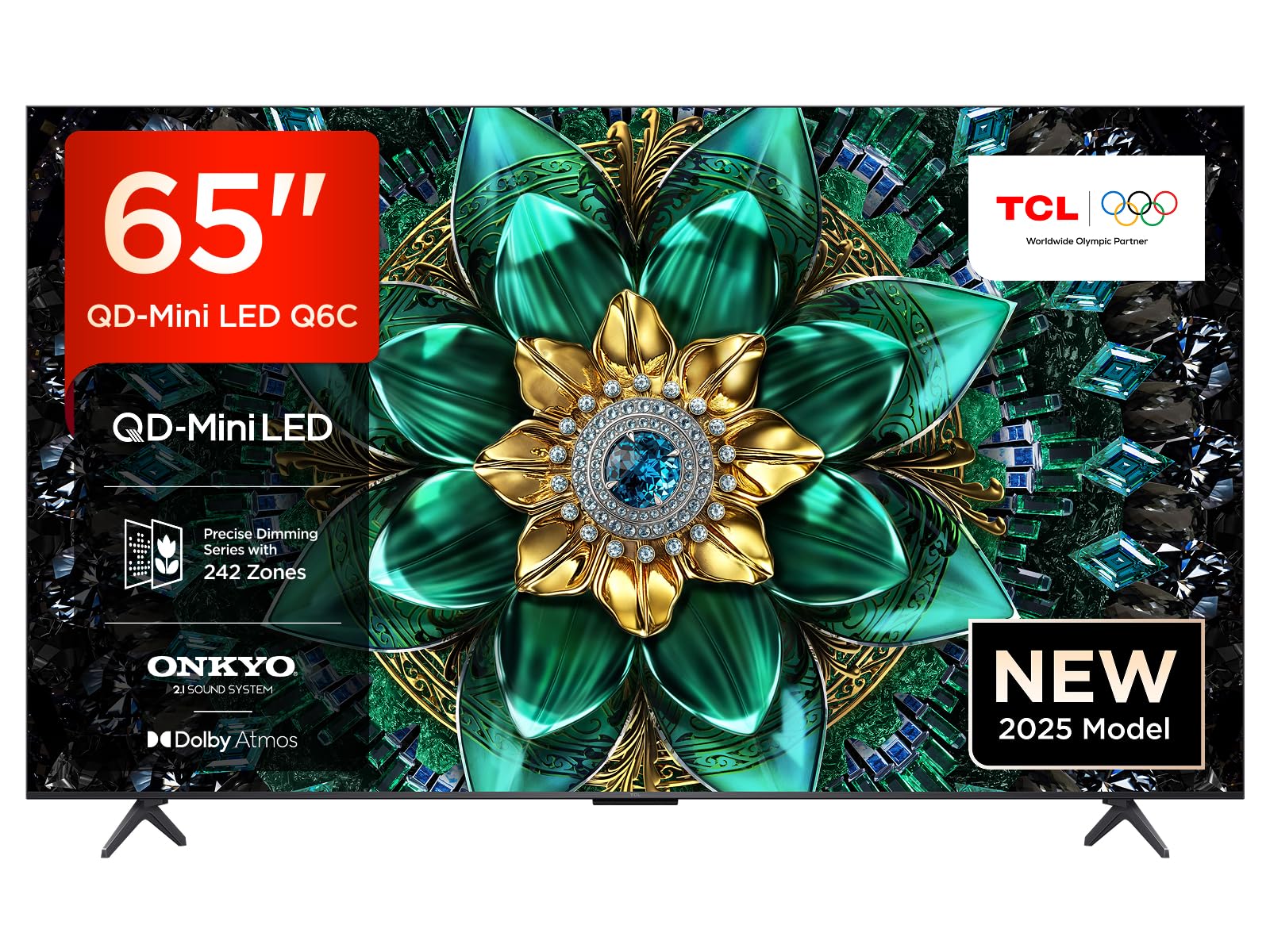 TCL 65Q6C 65 Zoll QD-Mini LED Fernseher, 4K HDR Premium 1000nits, Smart TV mit Google TV (Dolby Vision IQ & Atmos, Onkyo 2.1 Soundsystem, 144Hz Motion Clarity Pro, Game Master) - Image 9