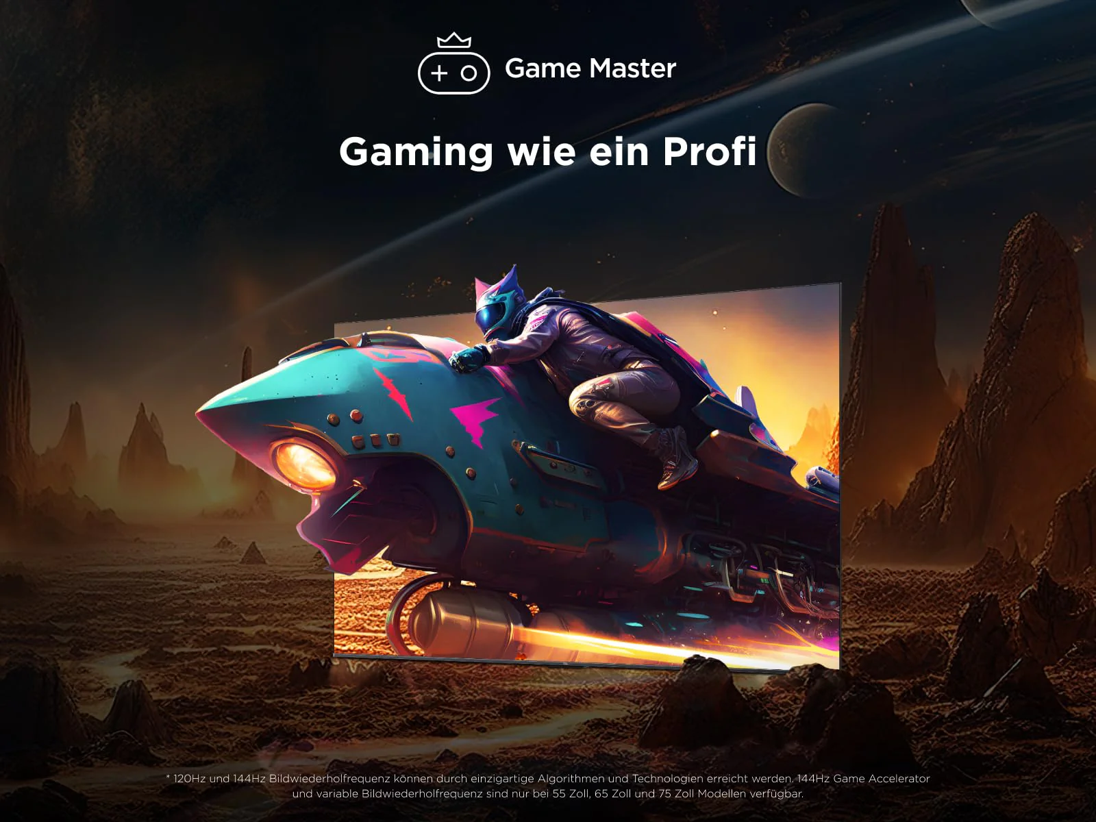 TCL 75C61KS 75 Zoll, QD-Mini LED TV, 4K HDR Premium, Smart Google Fernseher mit Dolby Atmos, Onkyo 2.1 Sound System, Game Master - Image 7