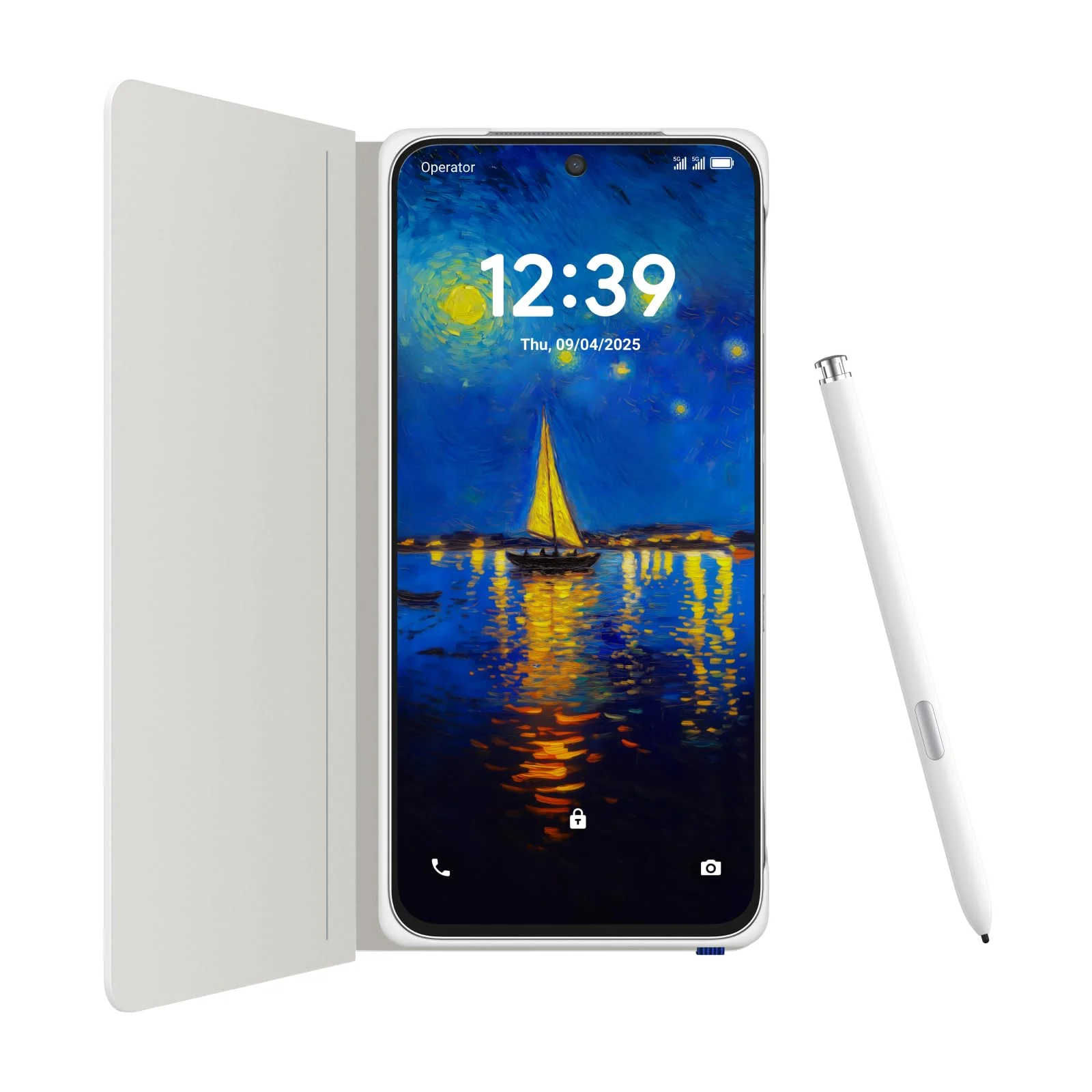 TCL NXTPAPER 60 Ultra 5G Android-Smartphone,7,2 Zoll FHD+ 120 Hz NXTPAPER Display,12 GB RAM + 512 GB ROM,Smartphone mit Augenschutz,5000-mAh-Akku,Lunar White, mit Klappdeckel und Stift - Image 10