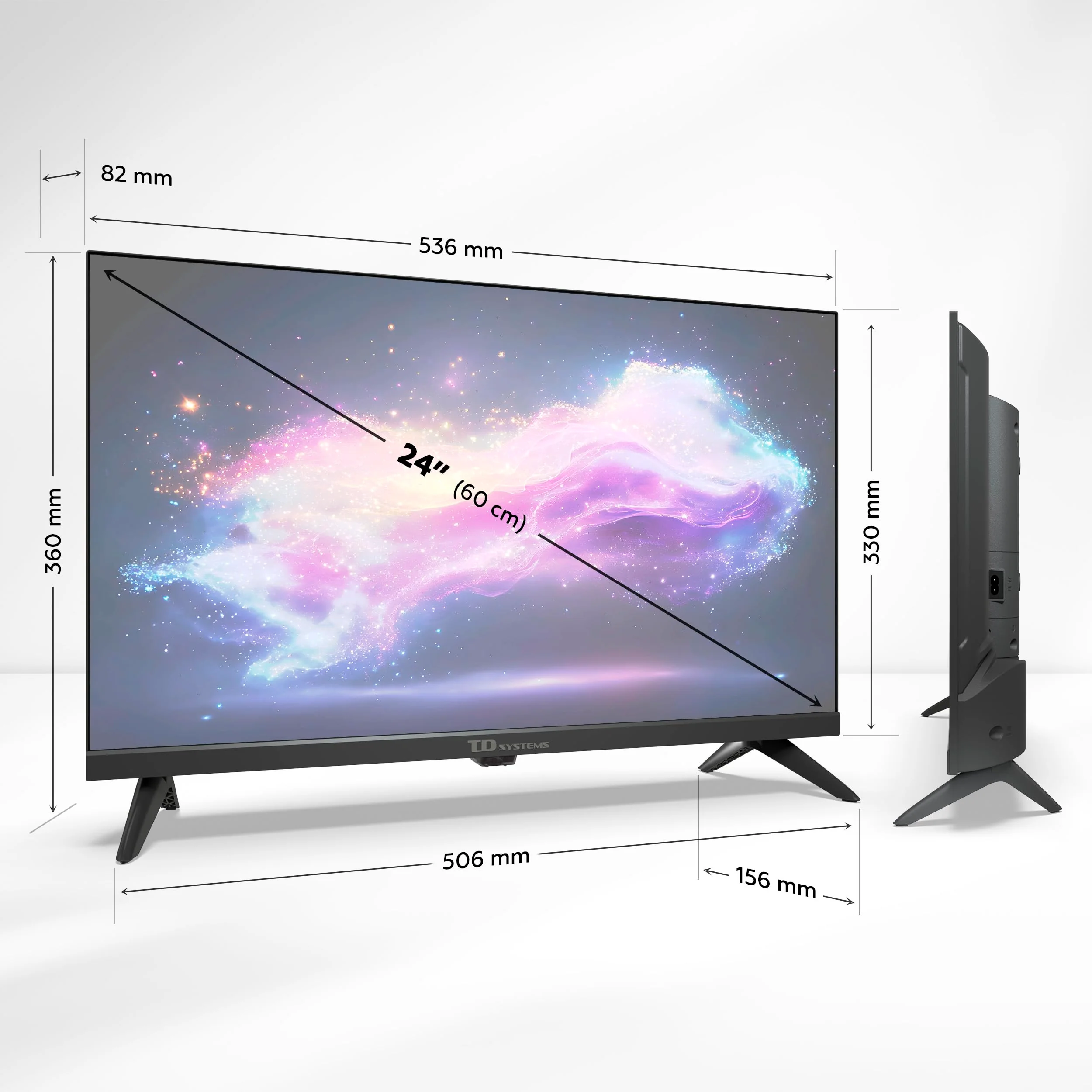TD Systems - 24 Zoll Smart TV, HD DVB-T2/C/S2 Television, Android GTV 11, Modell 2025, Fernseher mit 2 Jahren Garantie - PRIME24K20GLE - Image 3