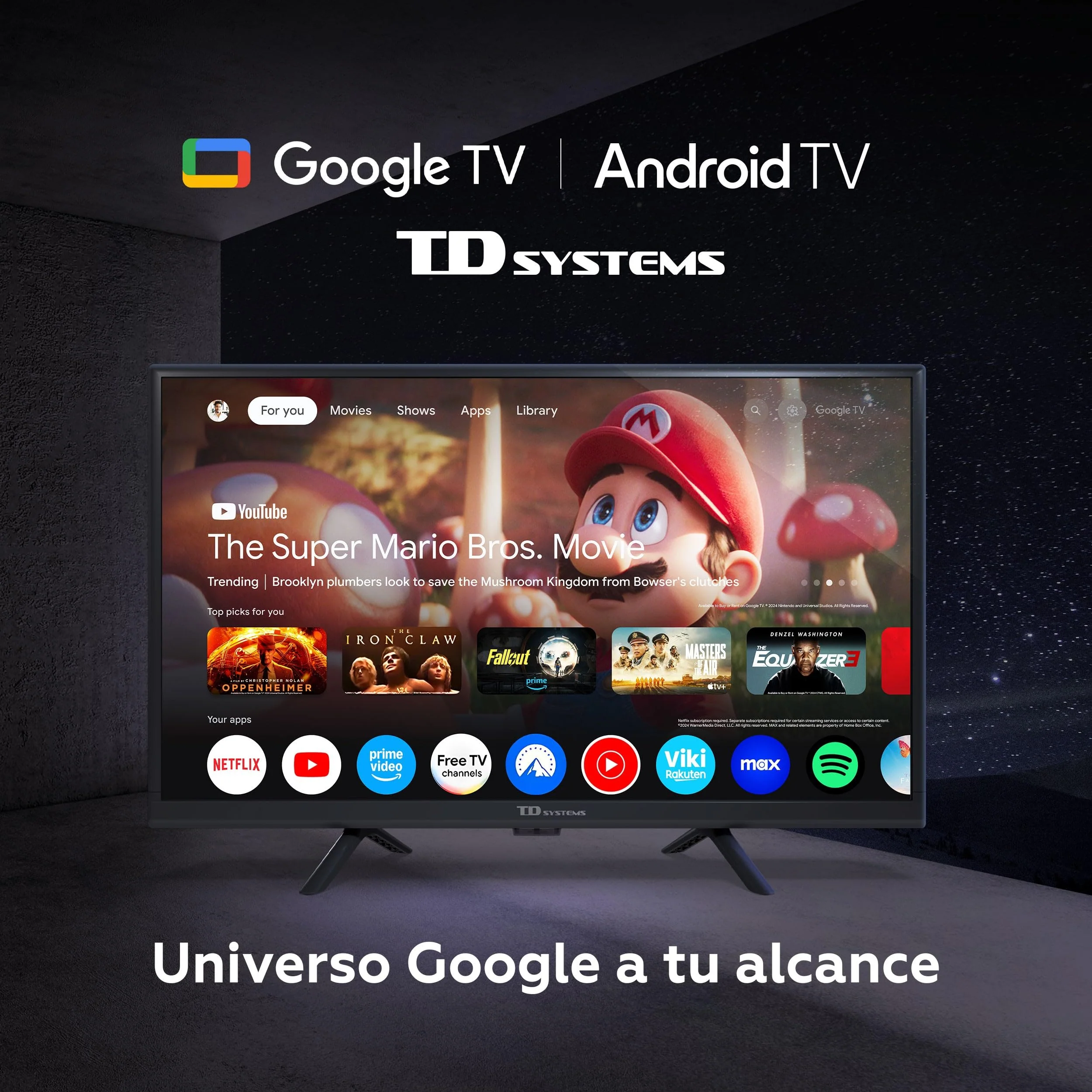 TD Systems - 24 Zoll Smart TV, HD DVB-T2/C/S2 Television, Android GTV 11, Modell 2025, Fernseher mit 2 Jahren Garantie - PRIME24K20GLE - Image 8