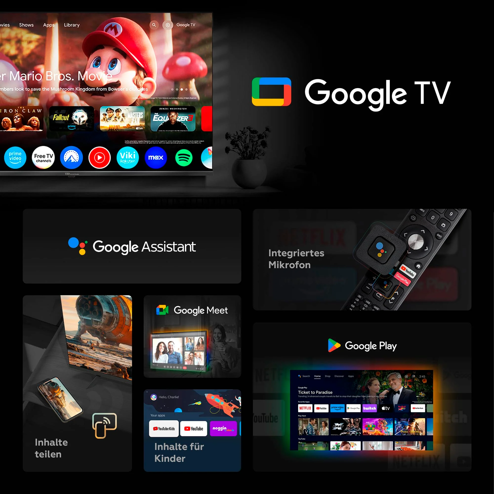 TD Systems - 32 Zoll Smart TV, Android GTV 14, HD DVB-T2/C/S2 Television, Modell 2025, Fernseher mit 2 Jahren Garantie - PRIME32C21GLE - Image 7