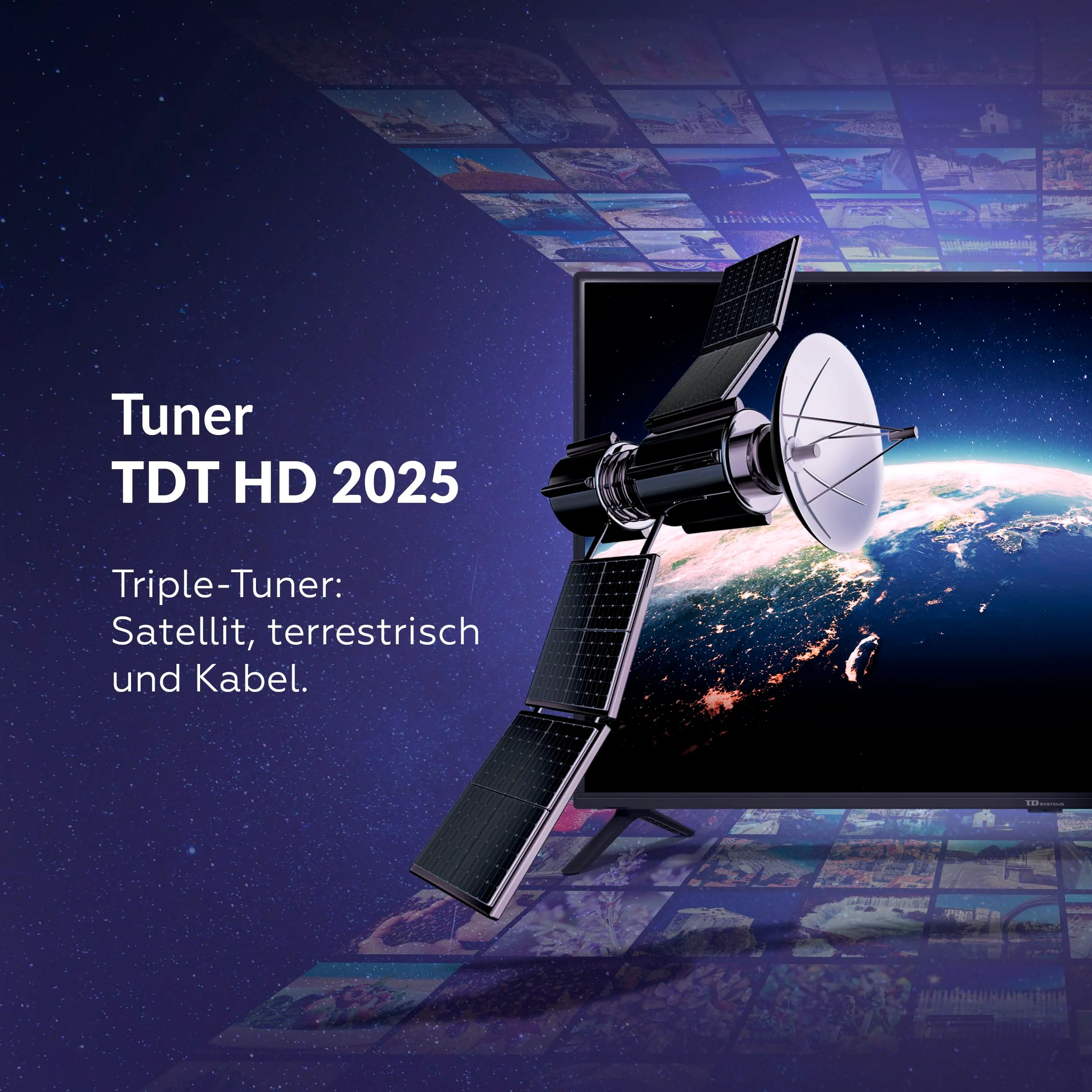 TD Systems - 32 Zoll Smart TV, Google TV, HD DVB-T2/C/S2 Television, Android 11, Modell 2025, Fernseher mit 2 Jahren Garantie - PRIME32C19GLE - Image 2