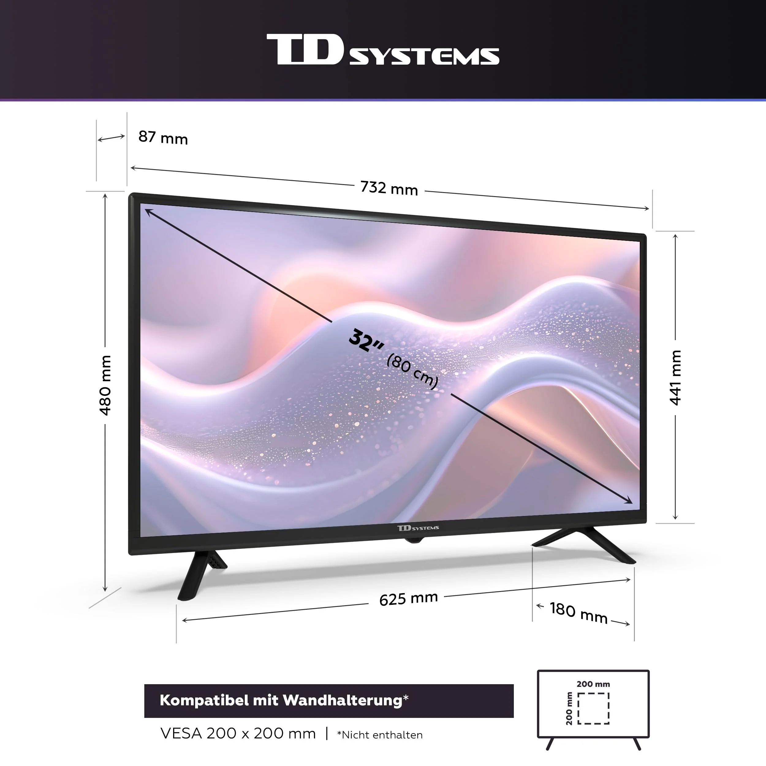 TD Systems - 32 Zoll Smart TV, Google TV, HD DVB-T2/C/S2 Television, Android 11, Modell 2025, Fernseher mit 2 Jahren Garantie - PRIME32C19GLE - Image 3
