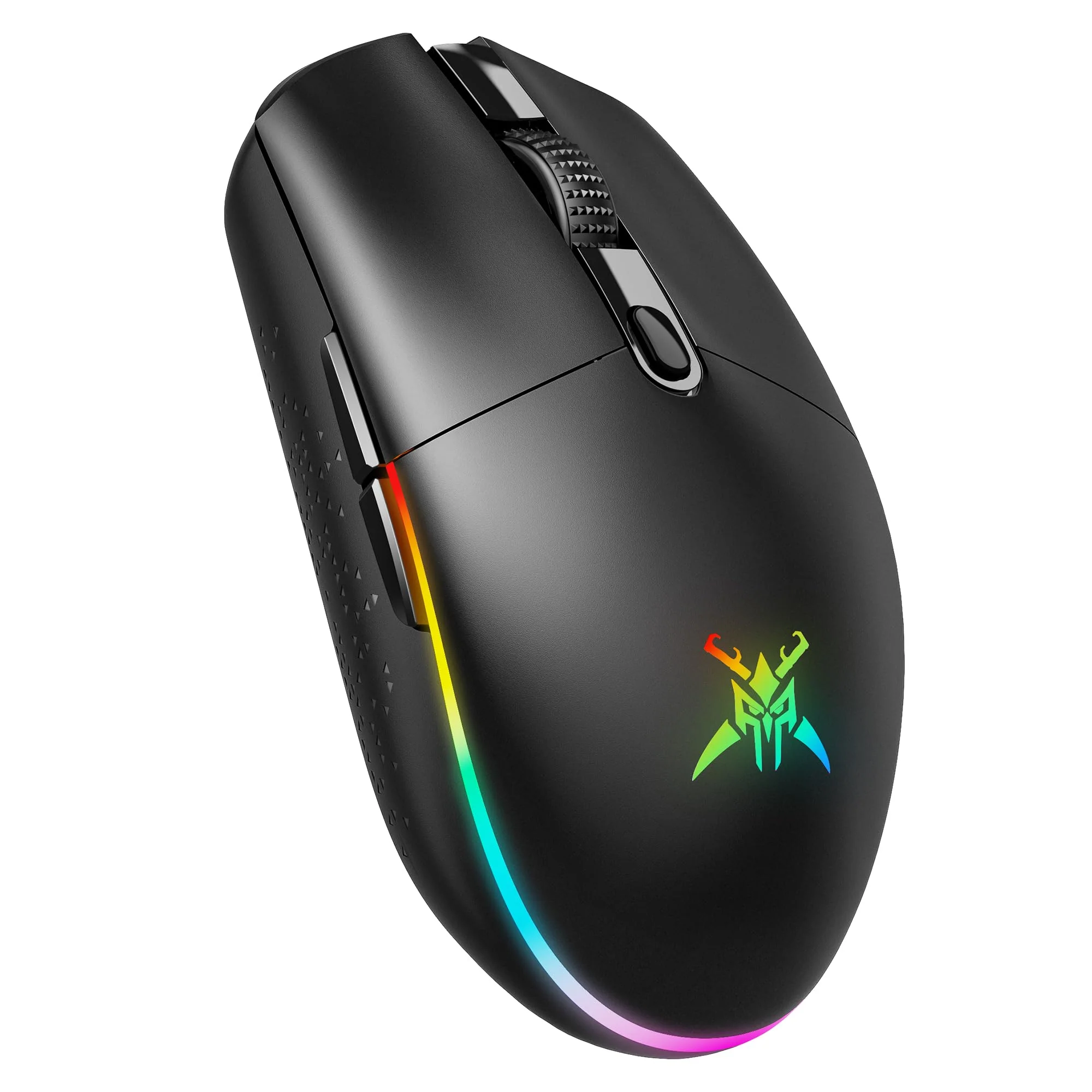 TECKNET Kabellose Gaming-Maus, 8000 DPI Wiederaufladbare Gaming Maus, Dual-Modus 2,4 G und Kabelgebundene Maus, 6 RGB-Modi, PC Gaming Mouse mit Programmierbaren Tasten, für Windows XP/11/10/8/7, etc - Image 5
