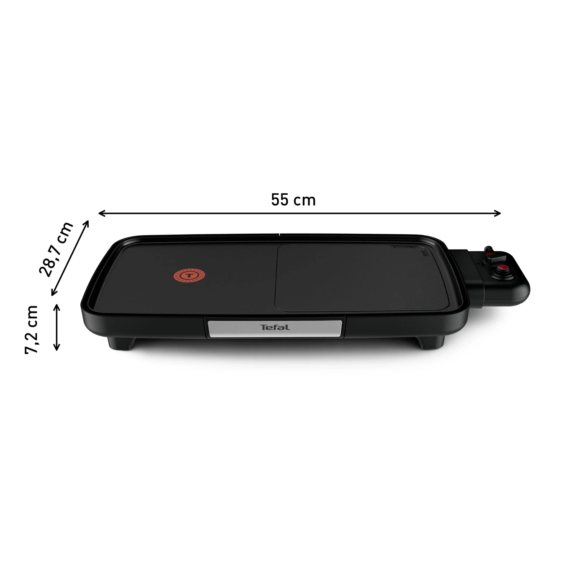 Tefal CB6418 BBQ Booster Tischgrill | Power-Boost-Zone | 2200 Watt | Antihaftbeschichtung | 6 Stufen Thermostat | Auffangschale spülmaschinengeeignet | Thermo-Spot | extragroße Grillfläche | Schwarz - Image 3