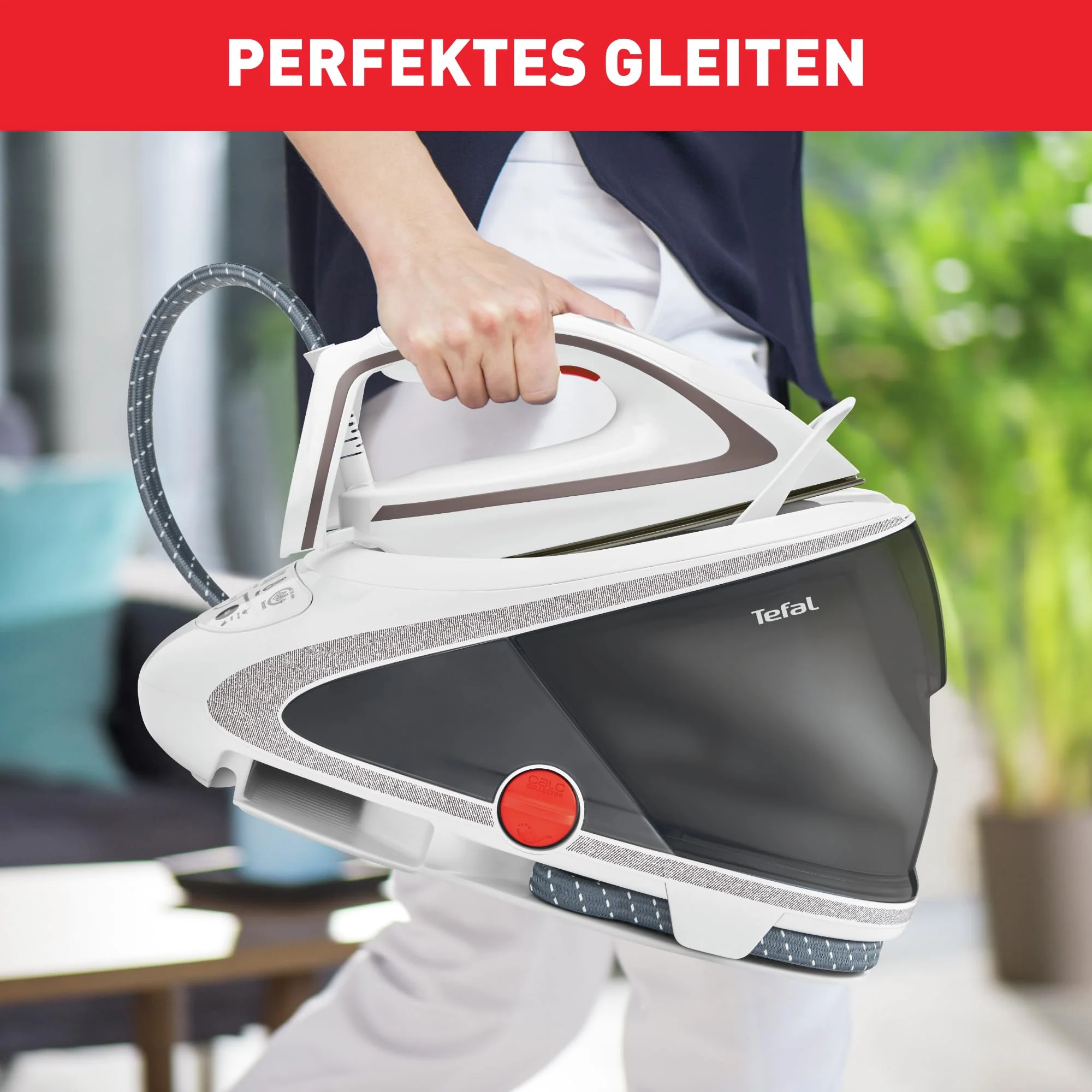 Tefal Dampfbügelstation Pro Express Ultimate GV9567 | 7,7 Bar | 155 g/Min. Kontinuierlicher Dampf | 500 g/Min. Extra-Dampfstoß | 2600 Watt | 42.3 x 25 x 28.9 cm | Farbe Weiß - Image 6