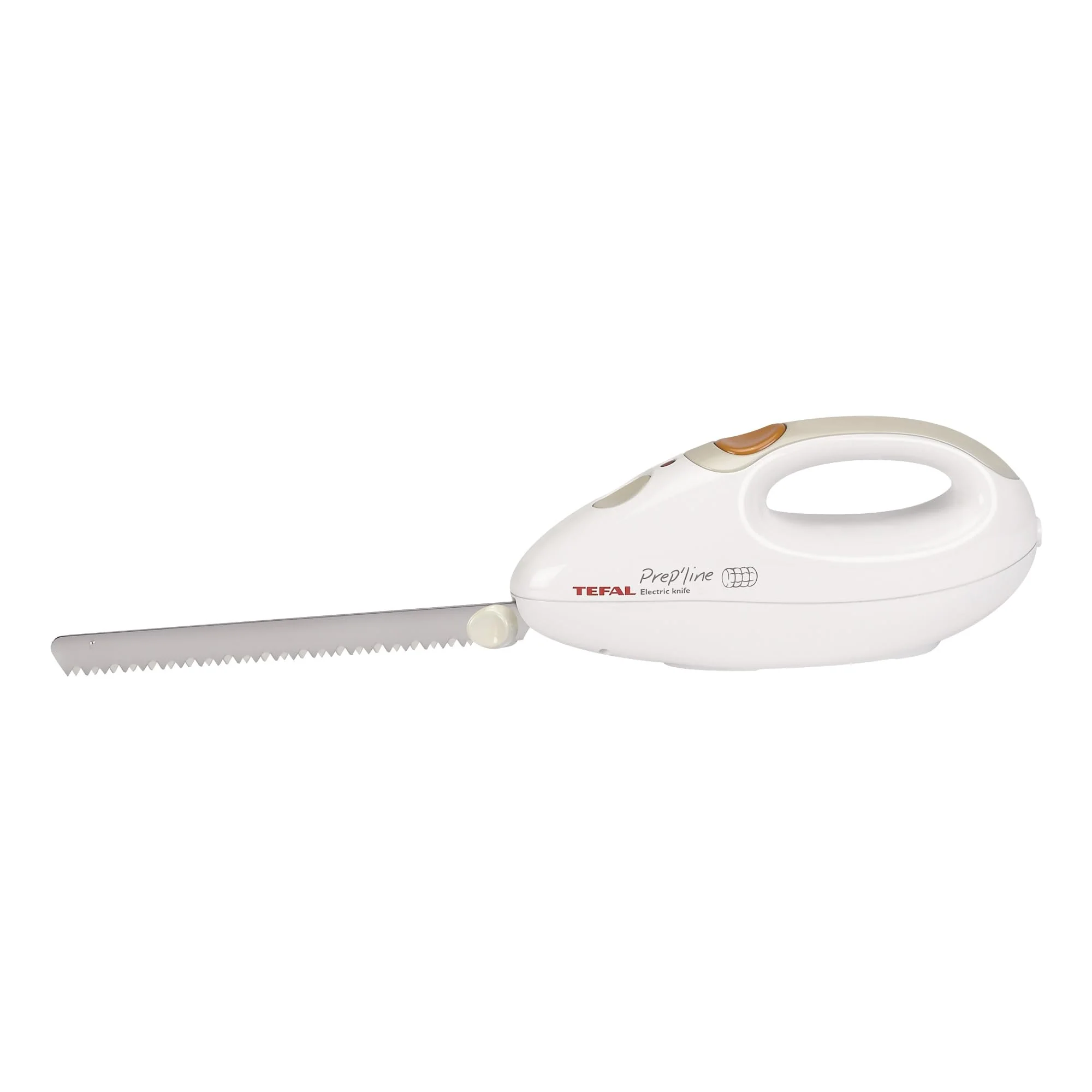 Tefal Elektrisches Messer, 100 Watt, Edelstahlklinge, geeignet für Tiefkühl-Gut, Elektromesser in weiß/greige, 8523.31 - Image 2