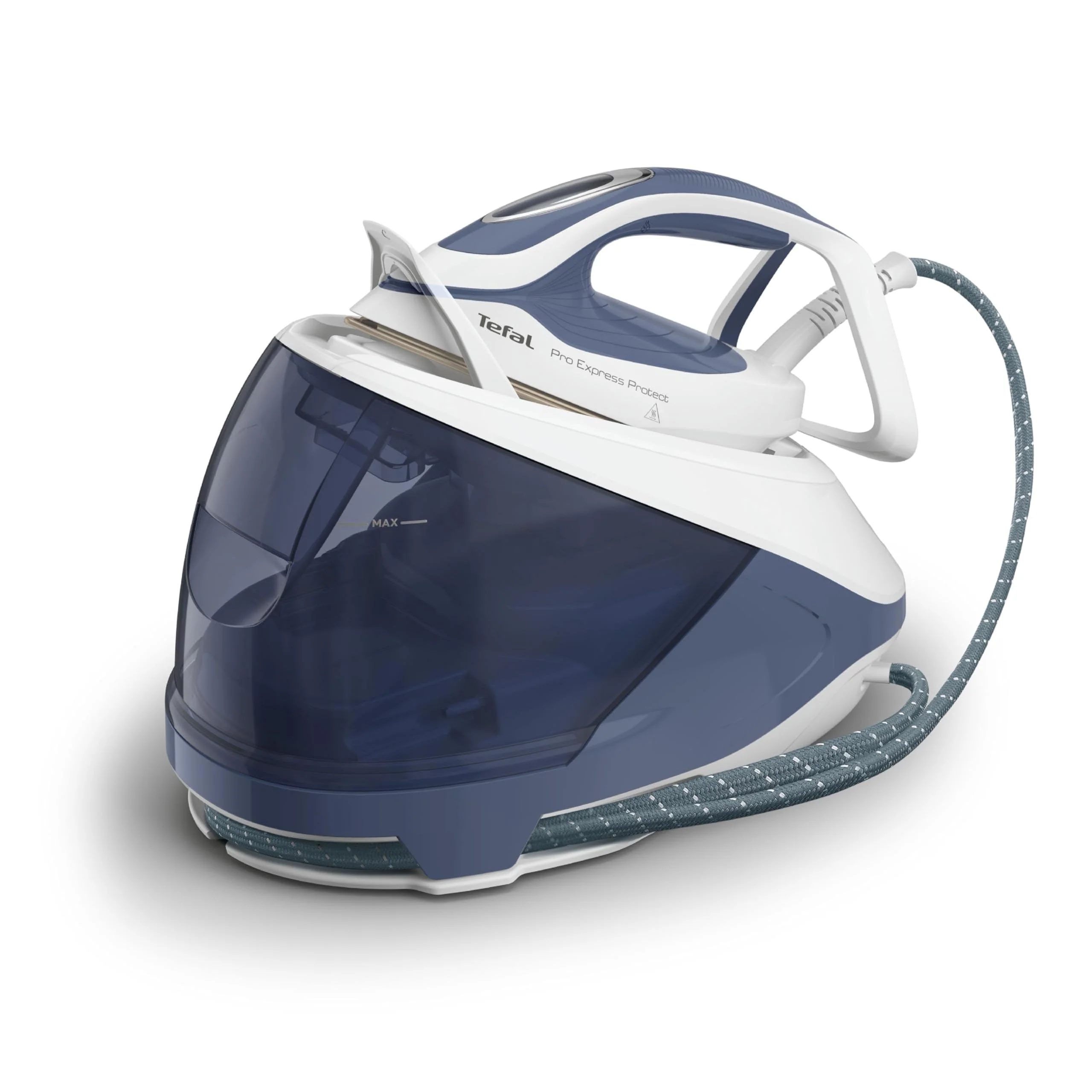 Tefal GV9225 Pro Express Protect Dampfbügelstation | 7,6 Bar Dampfdruck | variable Dampfmenge: 140 g/Min. | Dampfstoß: 550 g/Min. | Anti-Kalk-Kollektor | vertikale Dampffunktion | Blaugrau/Weiß - Image 4