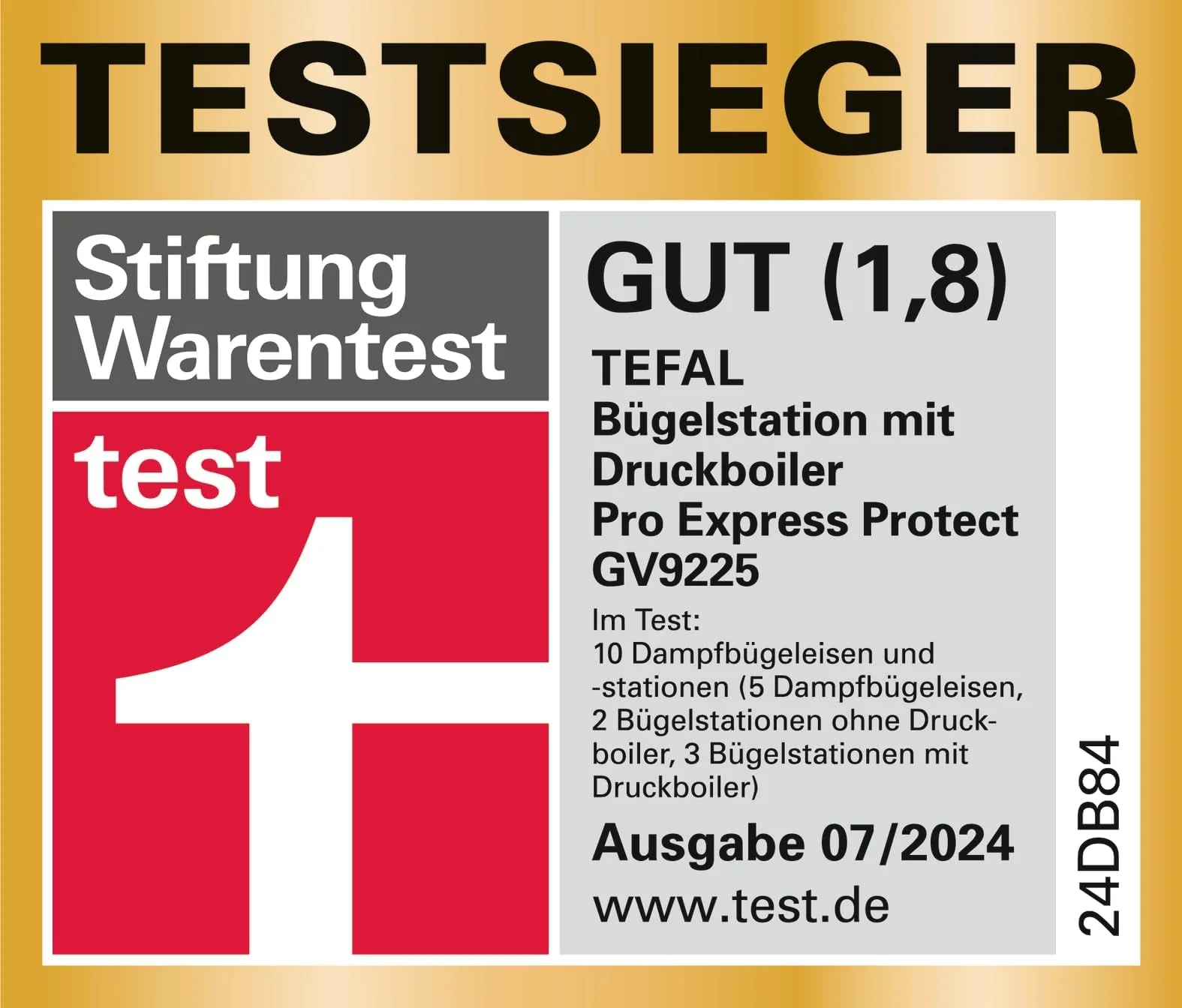 Tefal GV9225 Pro Express Protect Dampfbügelstation | 7,6 Bar Dampfdruck | variable Dampfmenge: 140 g/Min. | Dampfstoß: 550 g/Min. | Anti-Kalk-Kollektor | vertikale Dampffunktion | Blaugrau/Weiß - Image 5