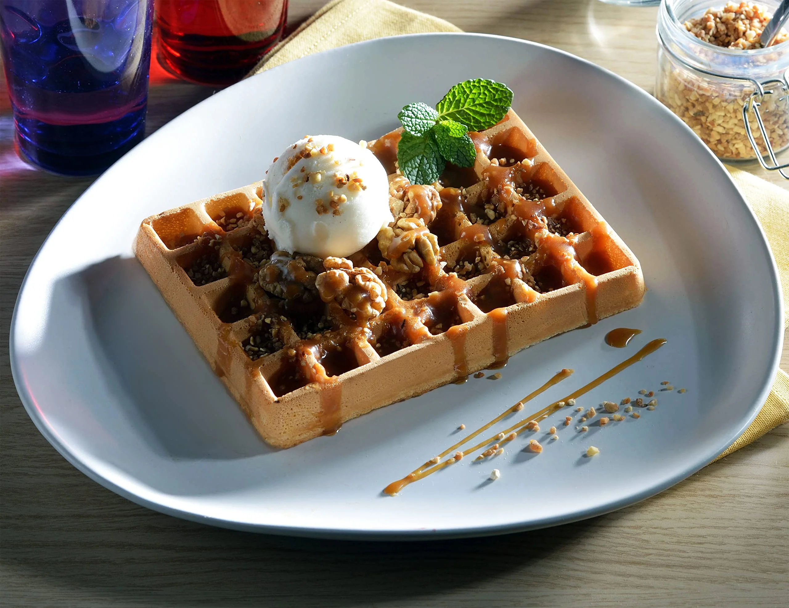Tefal OptiGrill Waffelplatten, passend für OptiGrill+ und Elite Modell, inklusive Schöpfkelle, schwarz, XA7248 - Image 2