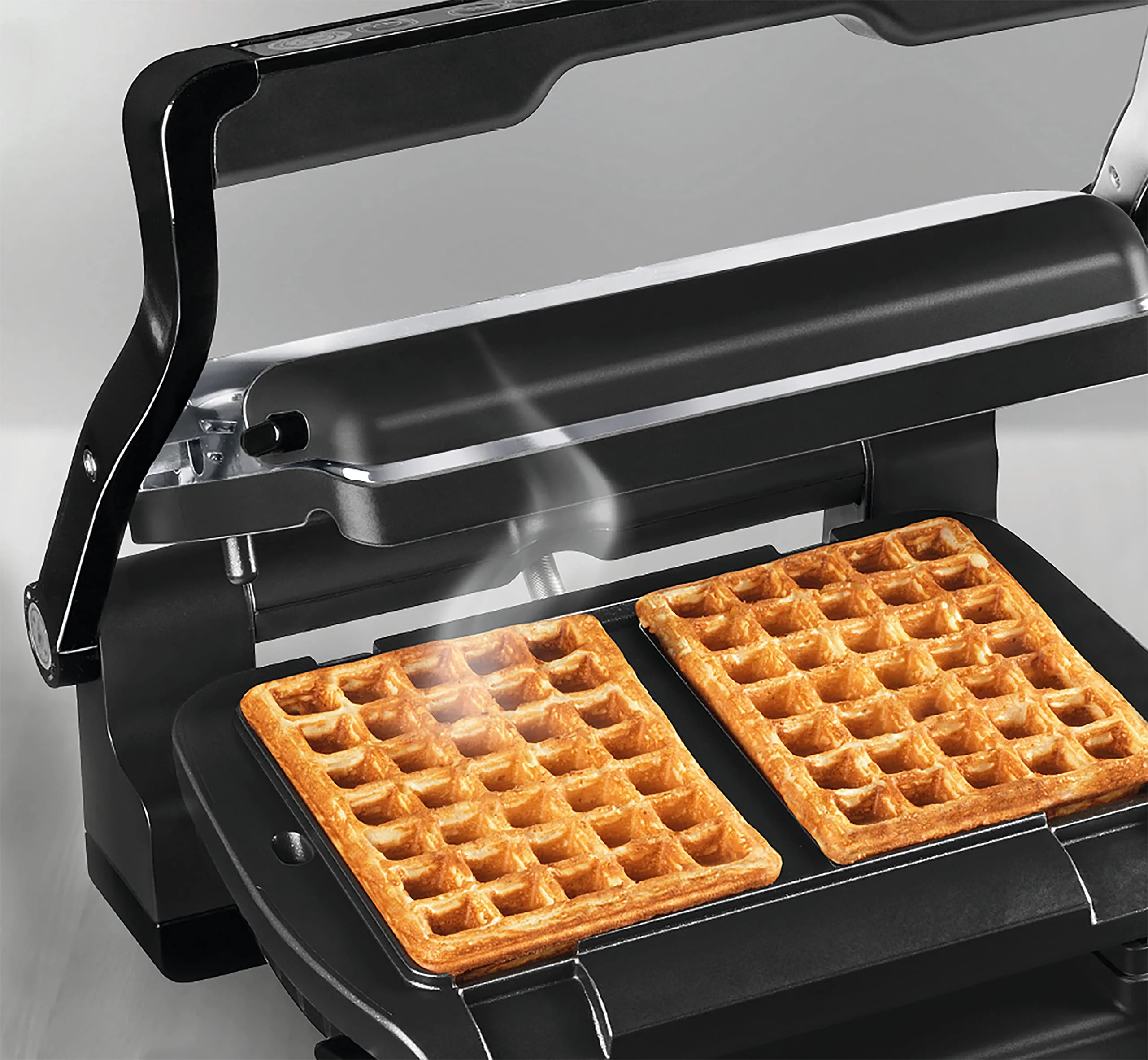 Tefal OptiGrill Waffelplatten, passend für OptiGrill+ und Elite Modell, inklusive Schöpfkelle, schwarz, XA7248 - Image 5