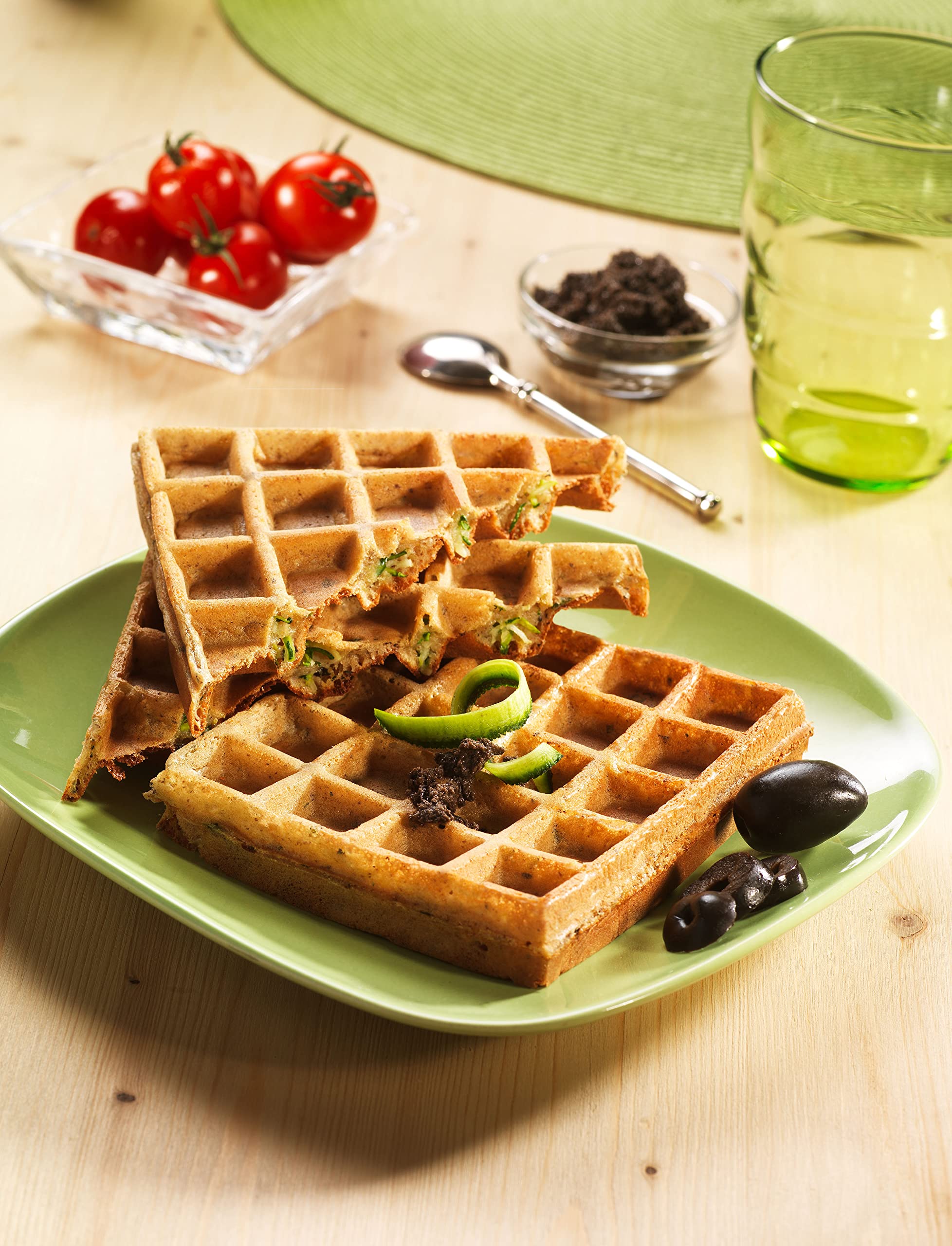 Tefal OptiGrill Waffelplatten, passend für OptiGrill+ und Elite Modell, inklusive Schöpfkelle, schwarz, XA7248 - Image 6
