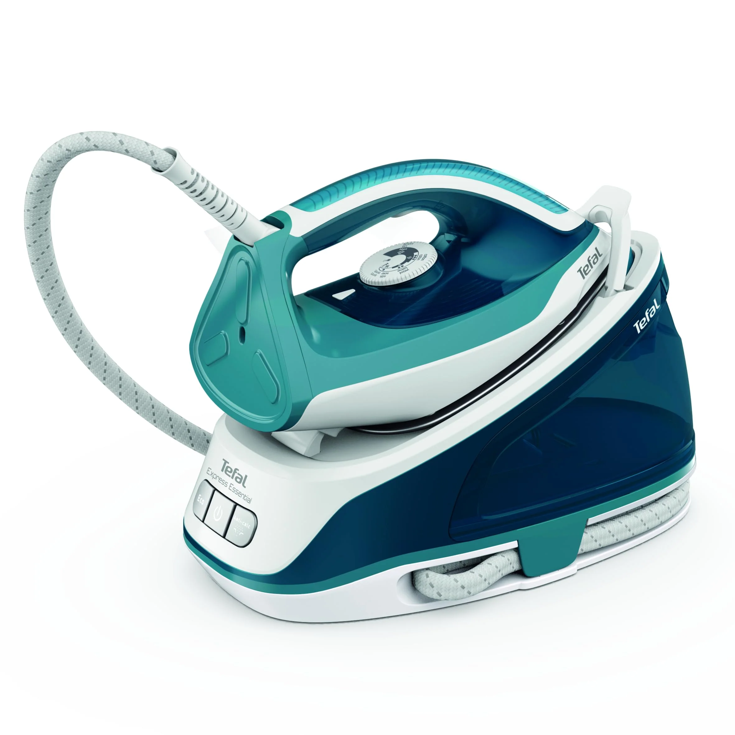 Tefal SV6115 Express Essential Dampfbügelstation | 5,2 bar | Dampfstoß: 280 g/Min. | Dauerdampfmenge: 120 g/Min. | Calc Clear-Technologie | Xpress Glide Bügelsohle | 2200W | 1.4L | 36.2x17.9x25.6 cm - Image 4