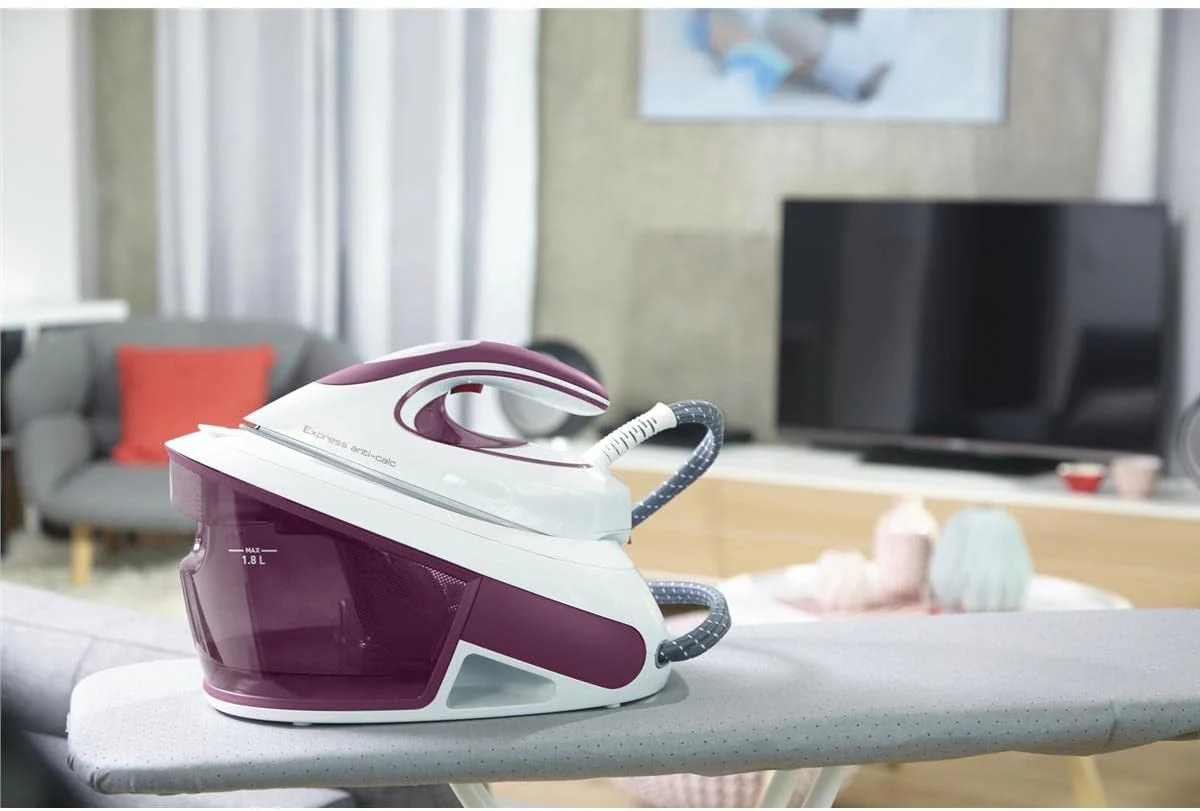 Tefal SV8054 Express Anti-Kalk Dampfbügelstation | 2800W | 6,5-Bar | Anti-Kalk-Kollektor | Optimale Dampf-/Temperaturkombination für alle Stoffarten | Automatische Abschaltung | 1.8 L | 35x21x24cm - Image 15