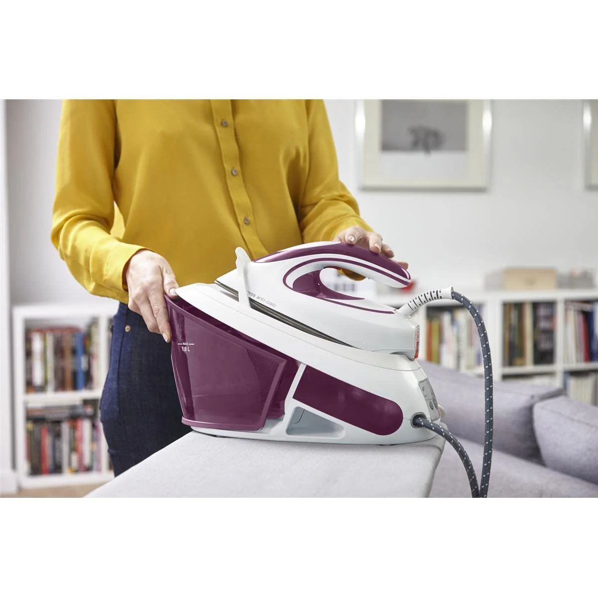 Tefal SV8054 Express Anti-Kalk Dampfbügelstation | 2800W | 6,5-Bar | Anti-Kalk-Kollektor | Optimale Dampf-/Temperaturkombination für alle Stoffarten | Automatische Abschaltung | 1.8 L | 35x21x24cm - Image 17