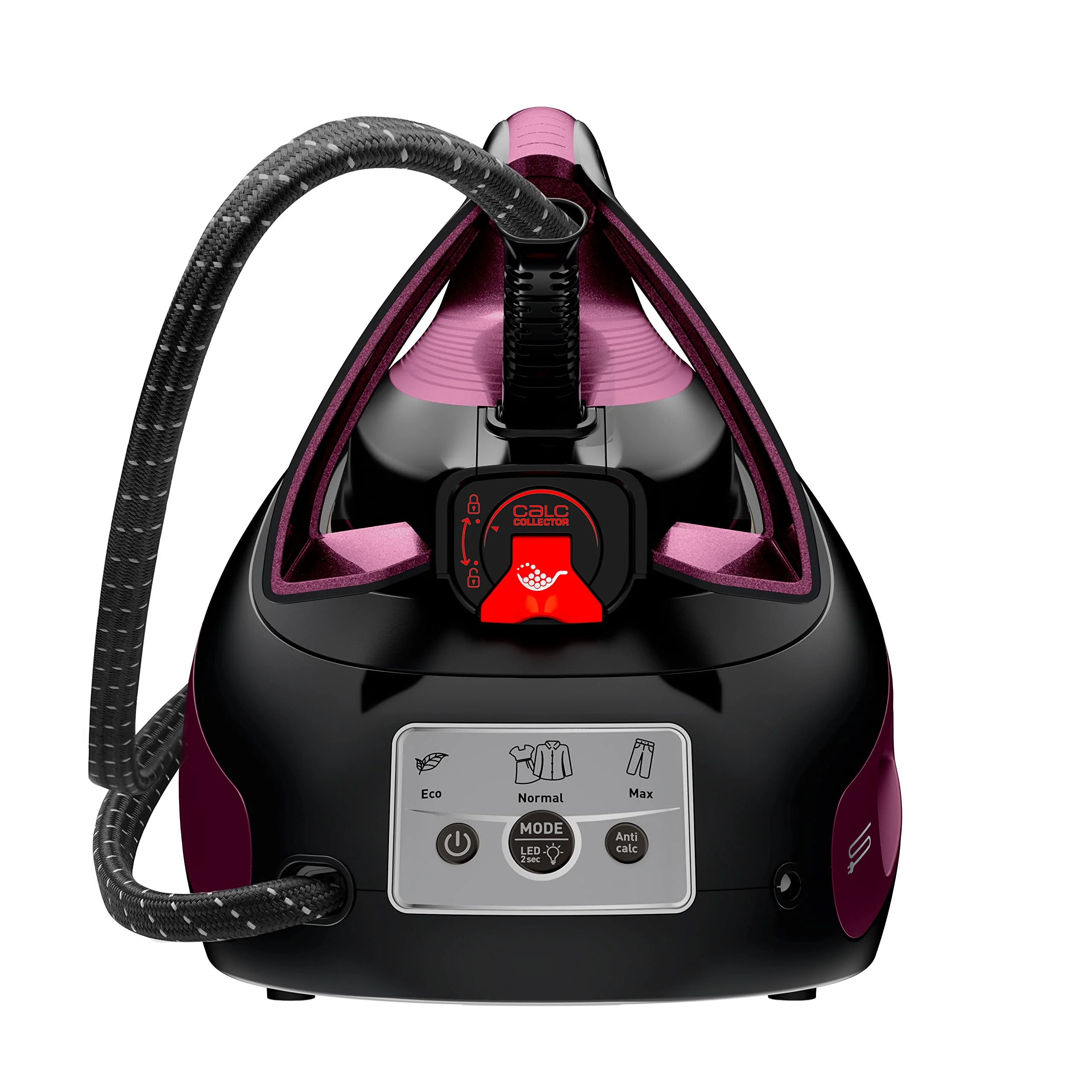 Tefal SV8152 EXPRESS VISION, LED Beleuchtung, leistungsstarker 6,9-Bar-Druck, Dampfstoß: 480g/Min., Smart Temp-Technologie, abnehmbarer Kalk-Kollektor, Eco-Modus, 1,8 L Wassertank, Lila - Image 9