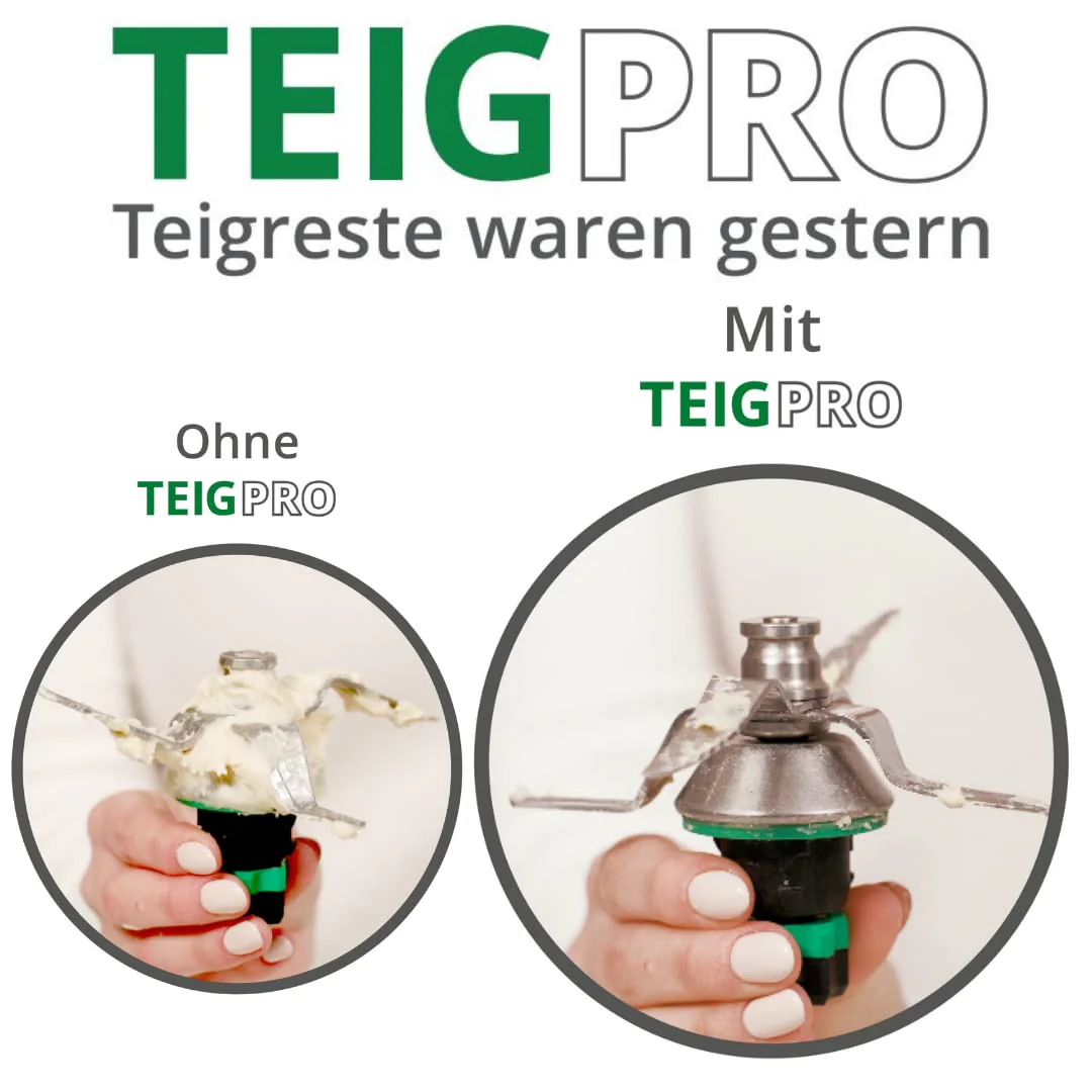 TeigPRO – passend für den Thermomix TM6, TM5, Teig Pro Messer Dreckschutz, schützt das Thermomix Messer, verringert das Eindringen von Teigresten&Schmutz. Blitzschnelles reinigen des Thermomix Messers - Image 6