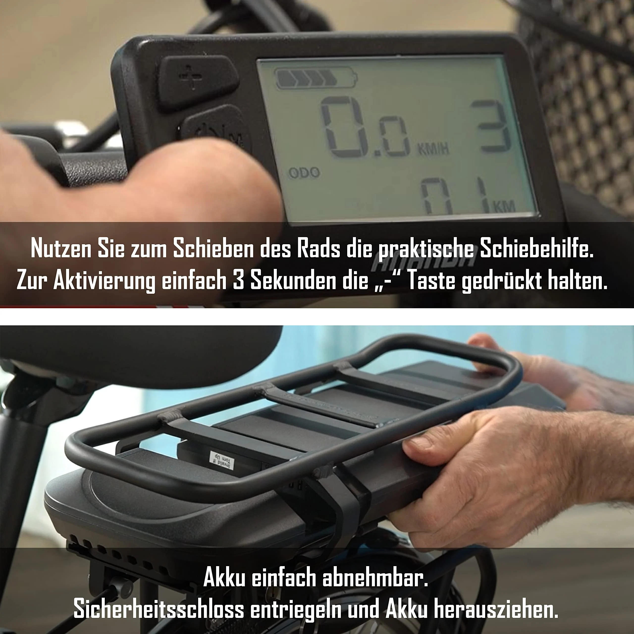TELEFUNKEN E-Bike 28 Zoll Elektrofahrrad Alu mit 7-Gang Shimano Nabenschaltung, Pedelec Citybike mit Fahrradkorb, 250W und 13Ah, 36V Lithium-Ionen-Akku Multitalent weiß + ‎Sekura Fahrradschloss - Image 5
