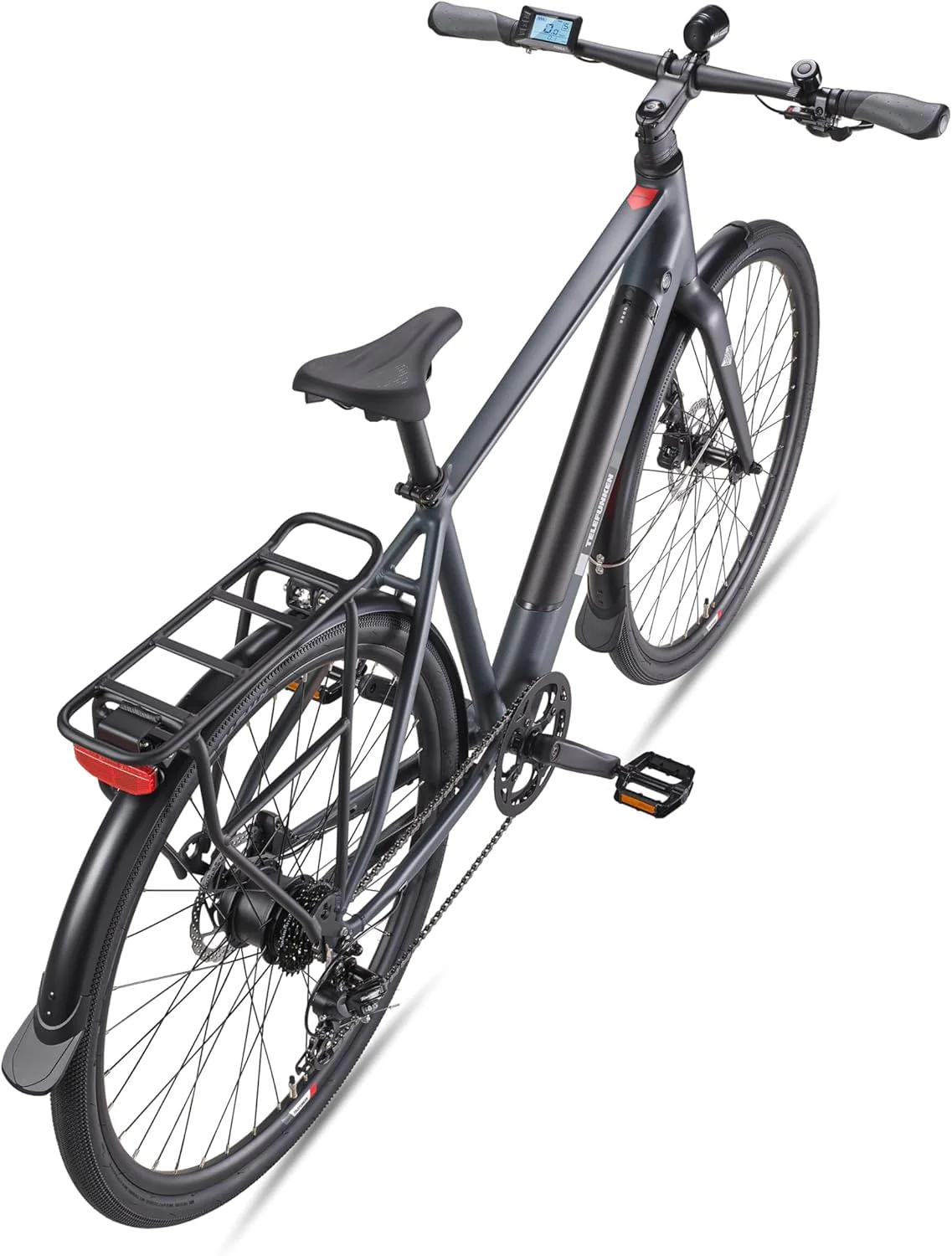 TELEFUNKEN E-Bike 28 Zoll Fahrrad für Damen & Herren | Pedelec Urban Citybike 7-Gang Kettenschaltung | Hydr. Scheibenbremsen | inkl. Panzerschloss | Elektrofahrrad 250 W Heckmotor | 417 Wh Li-Ion-Akku - Image 8