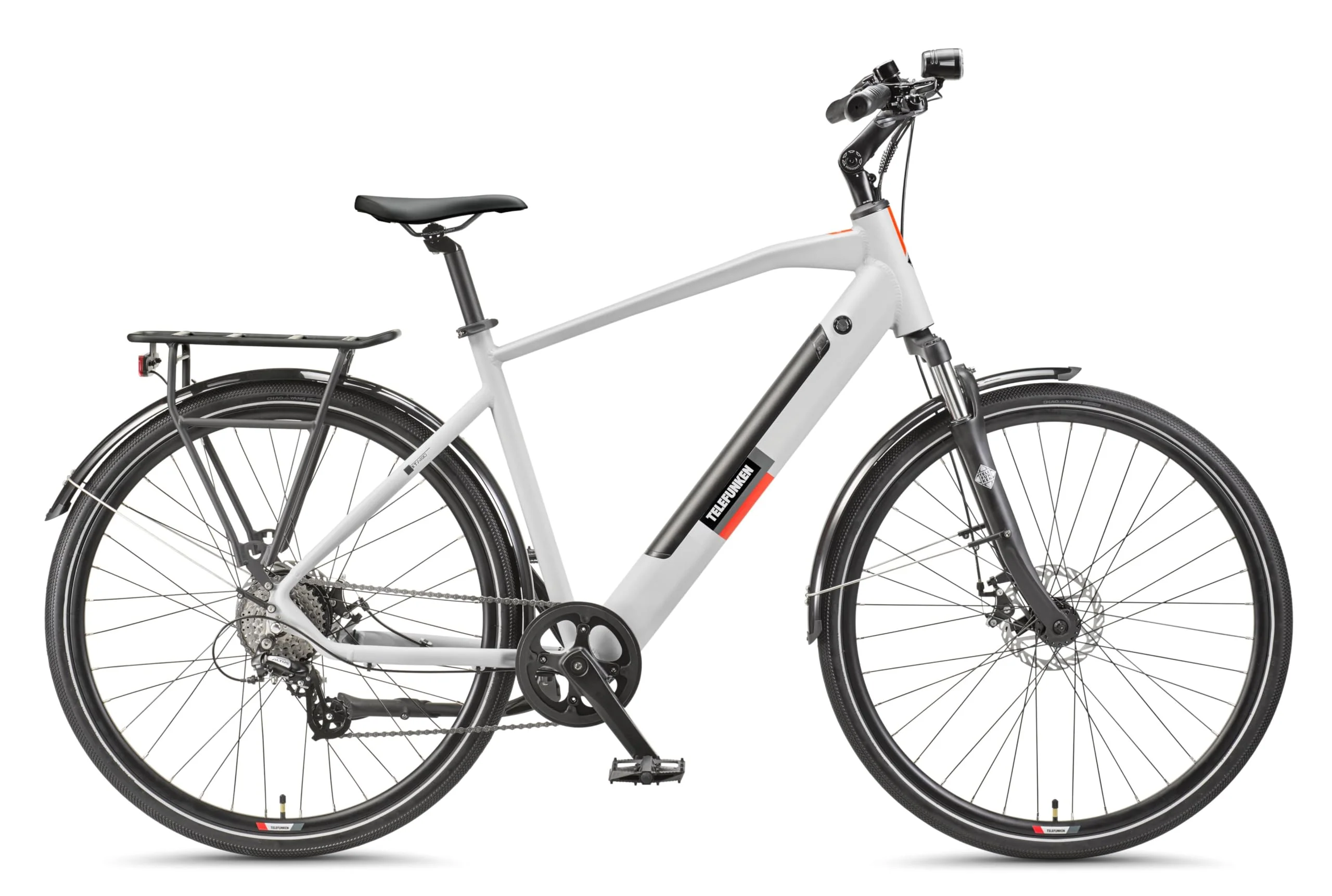 TELEFUNKEN E-Bike 28 Zoll Fahrrad für Herren XT490 | Trekking Pedelec mit 8-Gang Kettenschaltung & Scheibenbremsen | Elektrofahrrad mit 250 W Heckmotor & integriertem 417,6 Wh Li-Ion-Akku | Kreide - Image 11