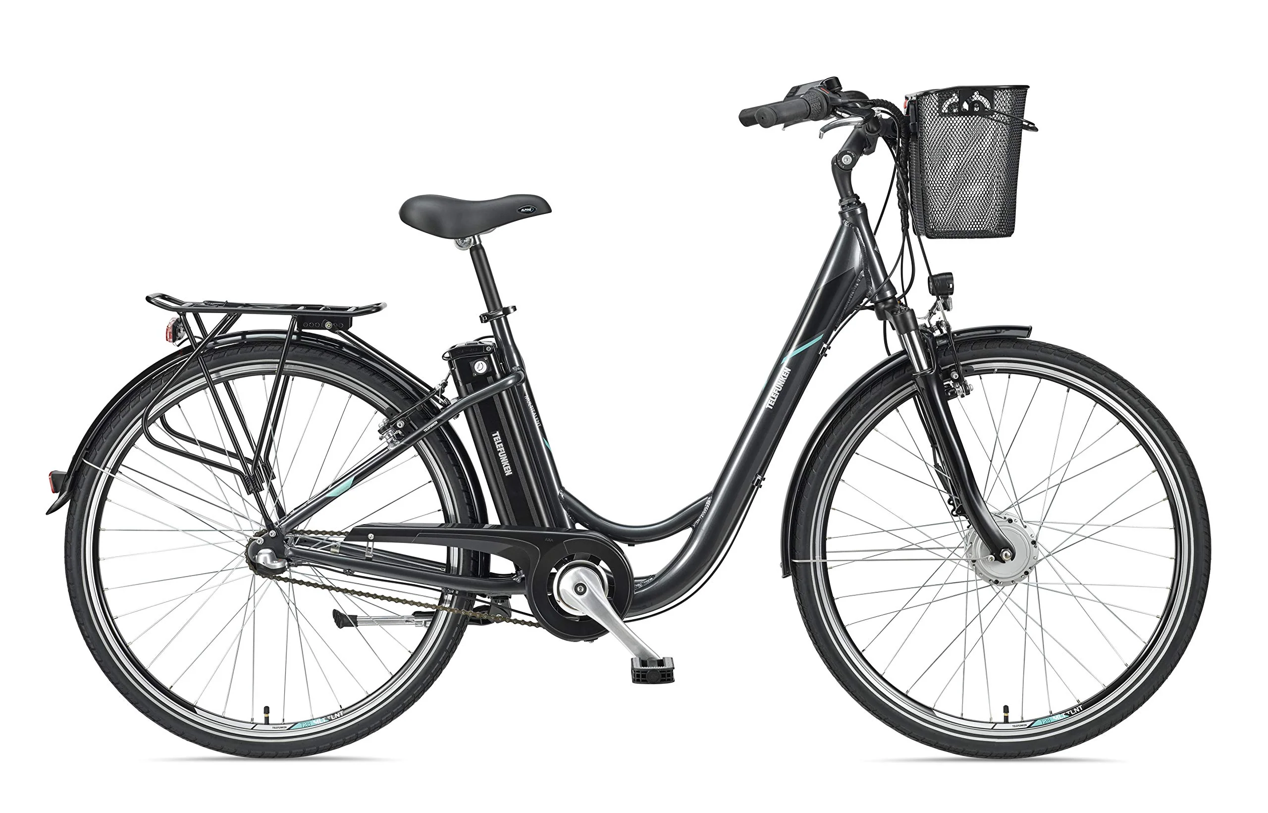 TELEFUNKEN E-Bike Damen 28 Zoll Elektrofahrrad - 3-Gang Nabenschaltung mit Rücktritt, Pedelec Citybike Alu mit Fahrradkorb, Frontmotor 250W /10,4Ah / 36V Sitzrohrakku, RC830 Multitalent - Image 9