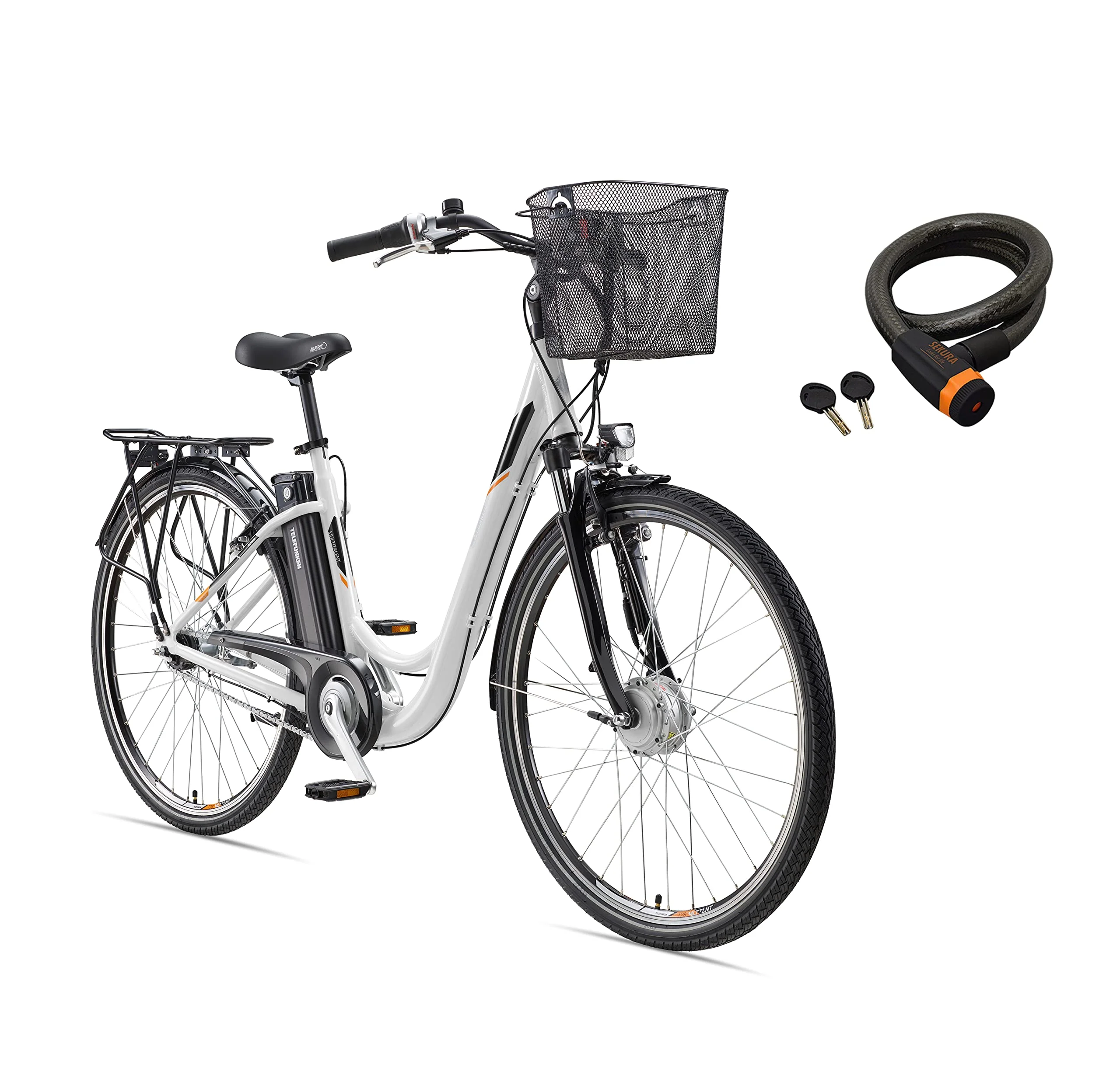 TELEFUNKEN E-Bike Damen 28 Zoll Elektrofahrrad - 7-Gang Shimano Nabenschaltung mit Rücktritt, Pedelec Citybike Alu mit Fahrradkorb, Frontmotor 250W /10,4Ah / 36V Sitzrohrakku, RC840 Multitalent - Image 9