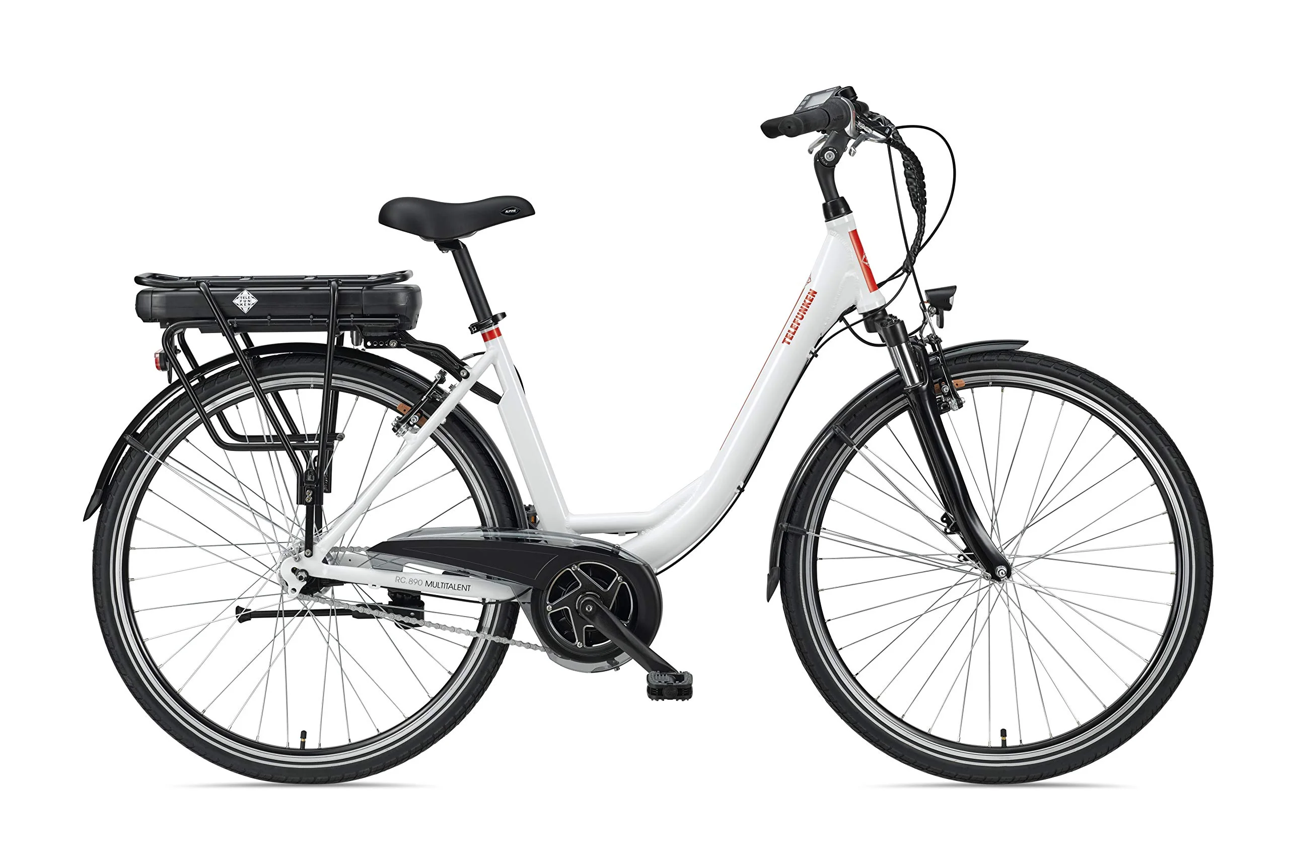 TELEFUNKEN E-Bike Damen 28 Zoll, Elektrofahrrad Alu mit 7-Gang Nabenschaltung - Pedelec Citybike, Mittelmotor 250W & 13Ah / 36V Lithium-Ionen-Akku, RC890 Multitalent - Image 8