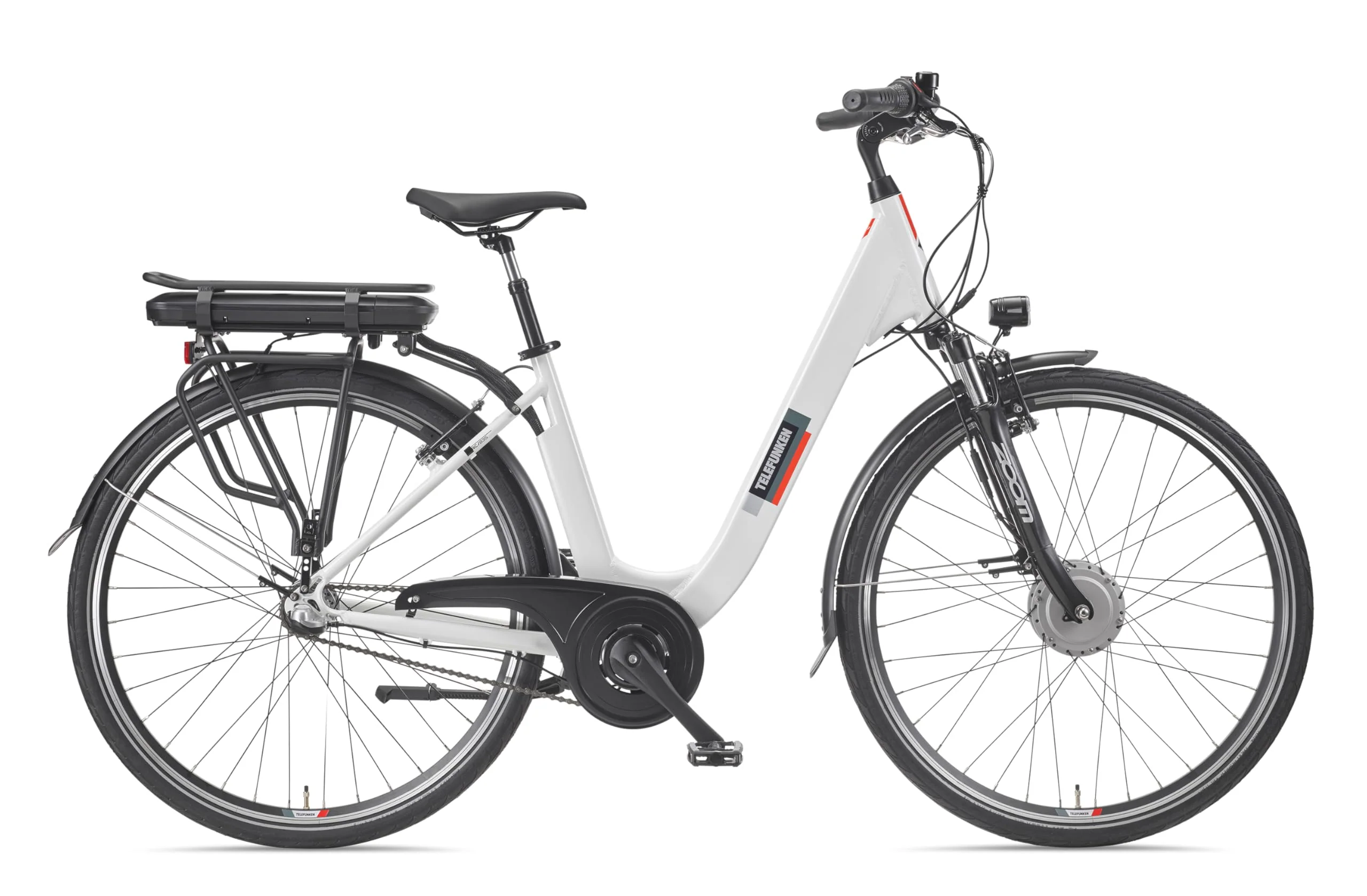 TELEFUNKEN E-Bike Damen 28 Zoll, Elektrofahrrad Frontmotor, 3-Gang Nabenschaltung, V-Bremsen - Pedelec Citybike - Image 9