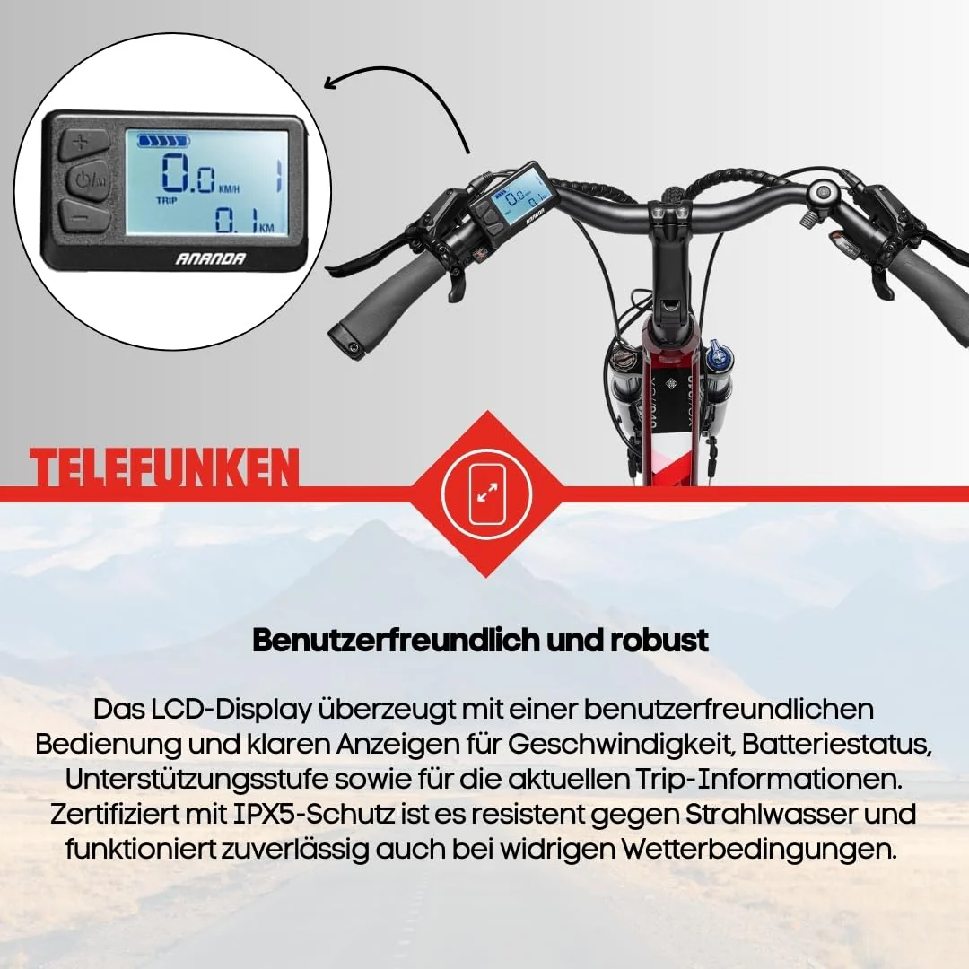 TELEFUNKEN E-Bike Damen Elektrofahrrad Alu 28 Zoll mit 24-Gang Shimano Acera Kettenschaltung, Pedelec Trekkingrad mit Hinterrad-Motor 250W 11,6 Ah, 36V Akku, XC940 Expedition - Image 3
