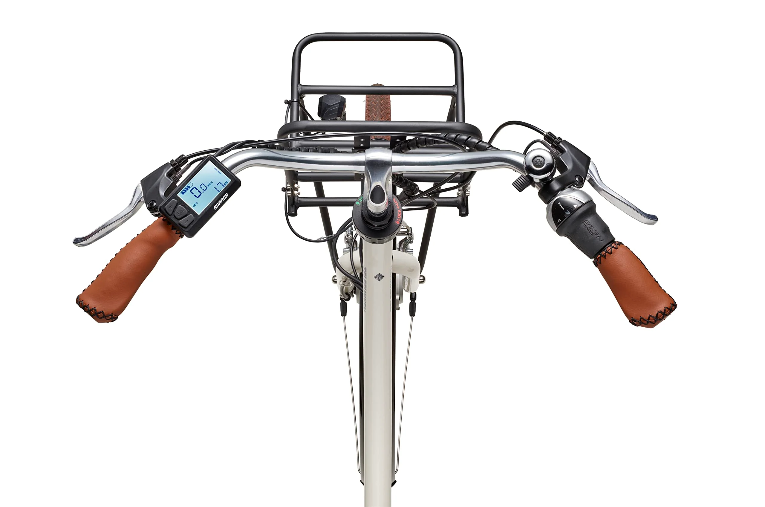 TELEFUNKEN E-Bike Elektrofahrrad 28 Zoll mit 7-Gang Nabenschaltung, Retro Pedelec Citybike mit Gepäckträger und Fahrradschloss, Frontmotor 250 W und 13 Ah, 36V Li-Ion Akku, RT540 Multitalent - Image 8