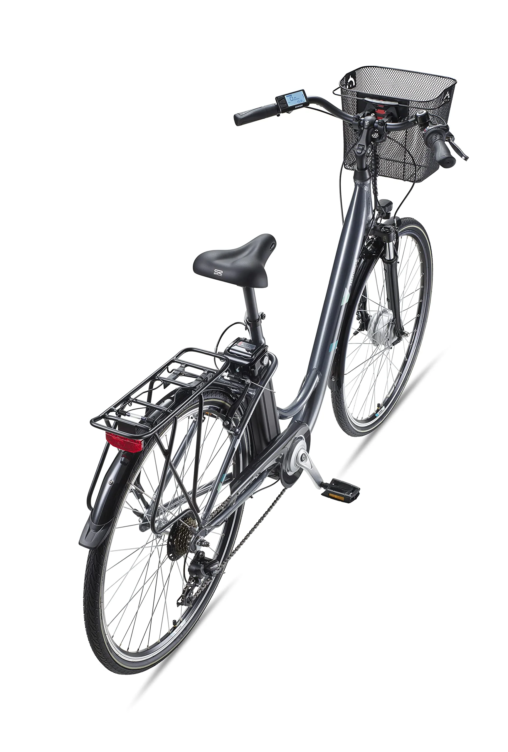TELEFUNKEN E-Bike Elektrofahrrad Alu 28 Zoll mit 7-Gang Kettenschaltung, Pedelec Citybike leicht mit Fahrradkorb und Fahrradschloss, 250W und 10,4Ah, 36V Sitzrohrakku - Image 7