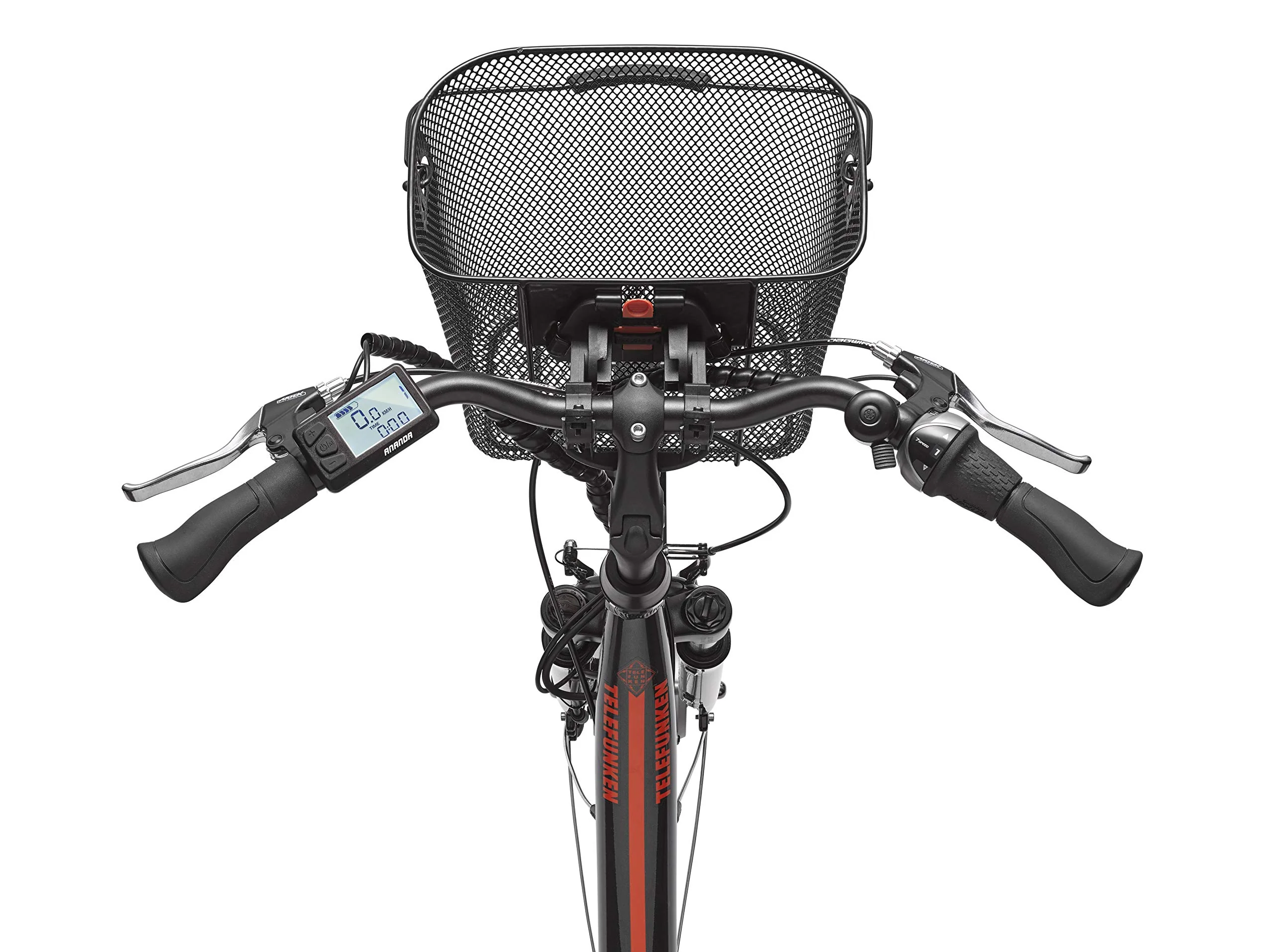 TELEFUNKEN E-Bike Elektrofahrrad Alu, mit 7-Gang Shimano Nabenschaltung, Pedelec Citybike leicht mit Fahrradkorb, 250W und 13Ah, 36V Lithium-Ionen-Akku, 28 Zoll, RC657 Multitalent anthrazit - Image 6