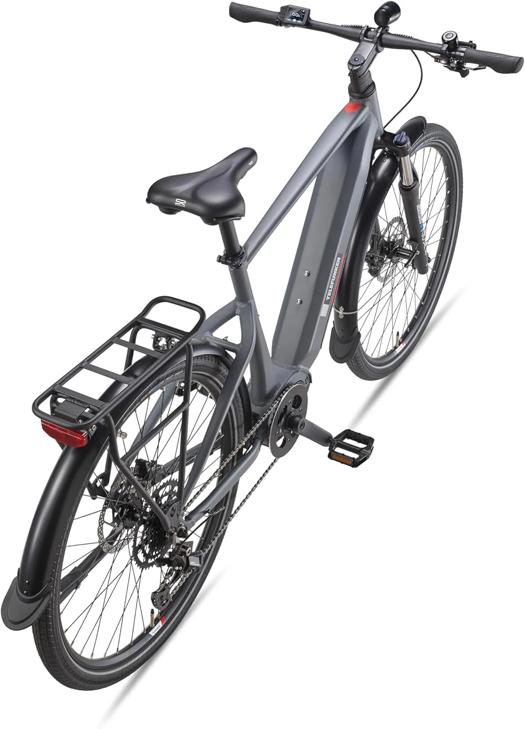 TELEFUNKEN E-Bike Herren 27,5 Zoll, Elektrofahrrad Mittelmotor, 9-Gang Kettenschaltung, Hydr. Scheibenbremsen, Pedelec SUV-Bike inkl. Fahrradschloss - Image 10