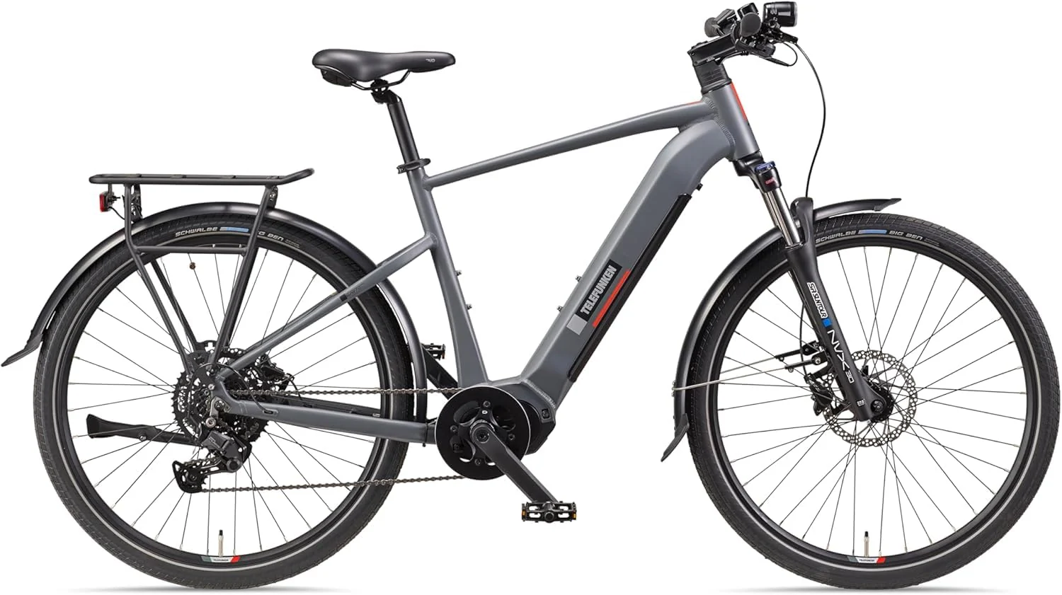 TELEFUNKEN E-Bike Herren 27,5 Zoll, Elektrofahrrad Mittelmotor, 9-Gang Kettenschaltung, Hydr. Scheibenbremsen, Pedelec SUV-Bike inkl. Fahrradschloss - Image 11
