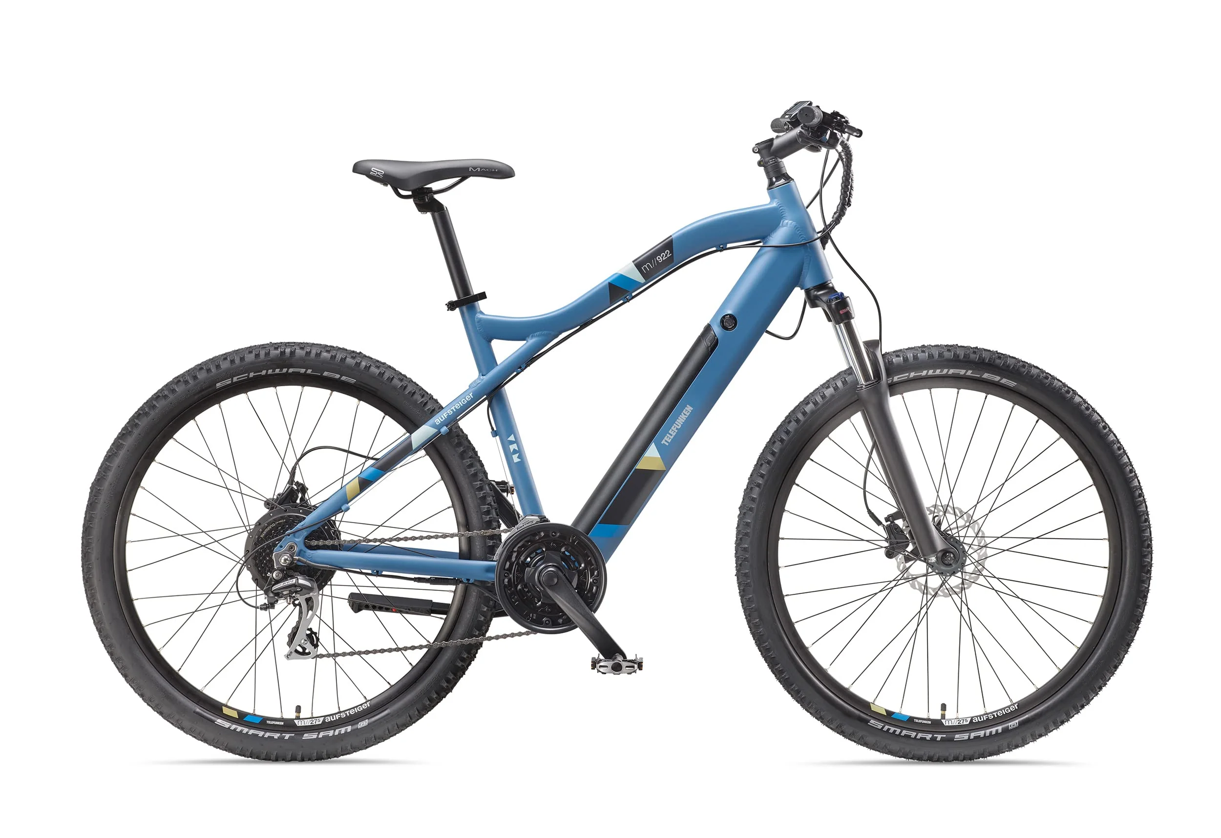 TELEFUNKEN E-Bike Mountainbike Elektrofahrrad Alu, 24 Gang Kettenschaltung - Pedelec MTB 27,5 Zoll, Hinterradmotor 250W, Scheibenbremsen, Fahrradschloss, Aufsteiger M922 - Image 8