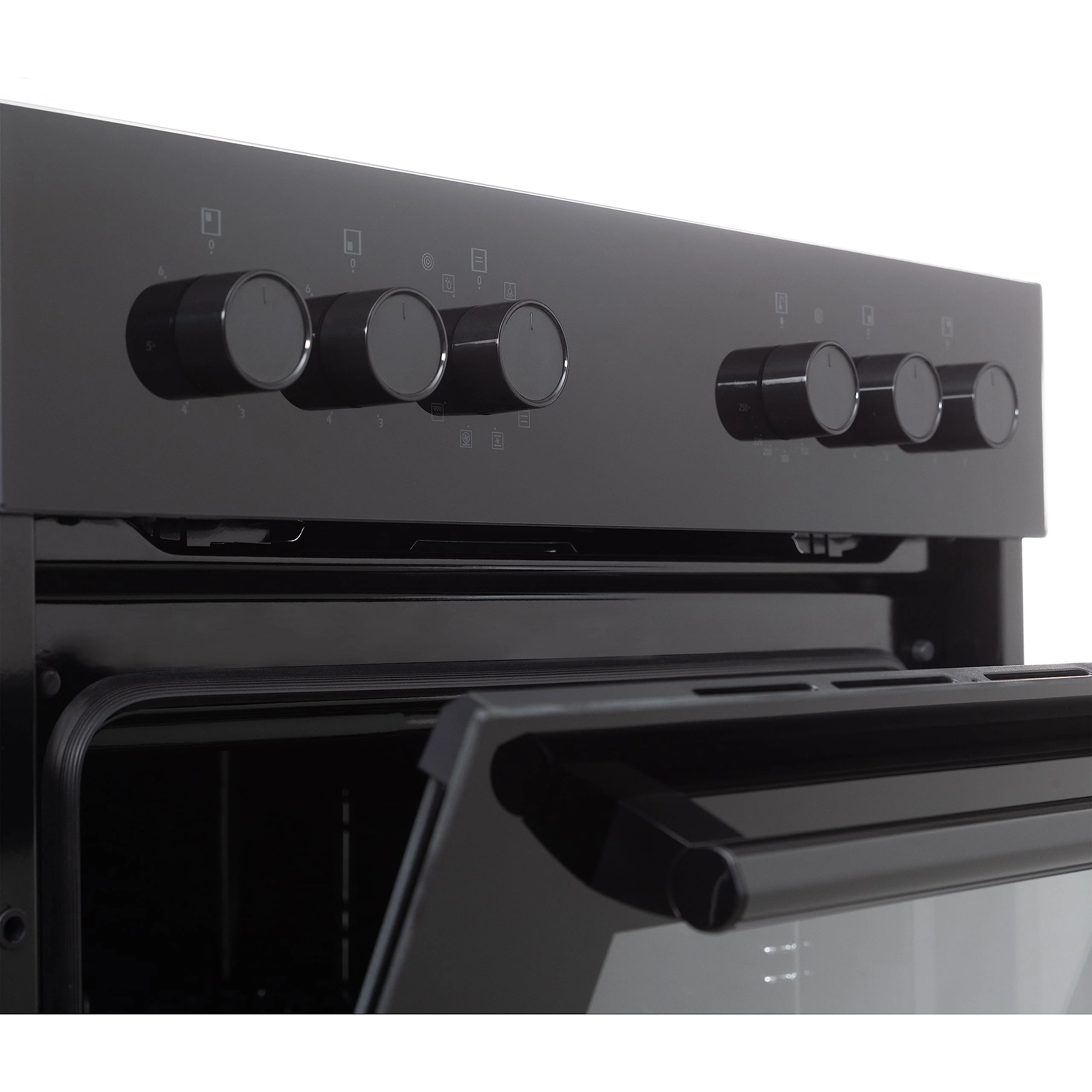 Telefunken ECH65A-B2 Einbauherd-Set | Elektro-Herd-Kochfeld-Kombination | Backofen mit Grill und Umluft | Rahmenloses Glaskeramik-Kochfeld mit 4 Zonen | 65 Liter | 60 cm | Edelstahl - Image 5