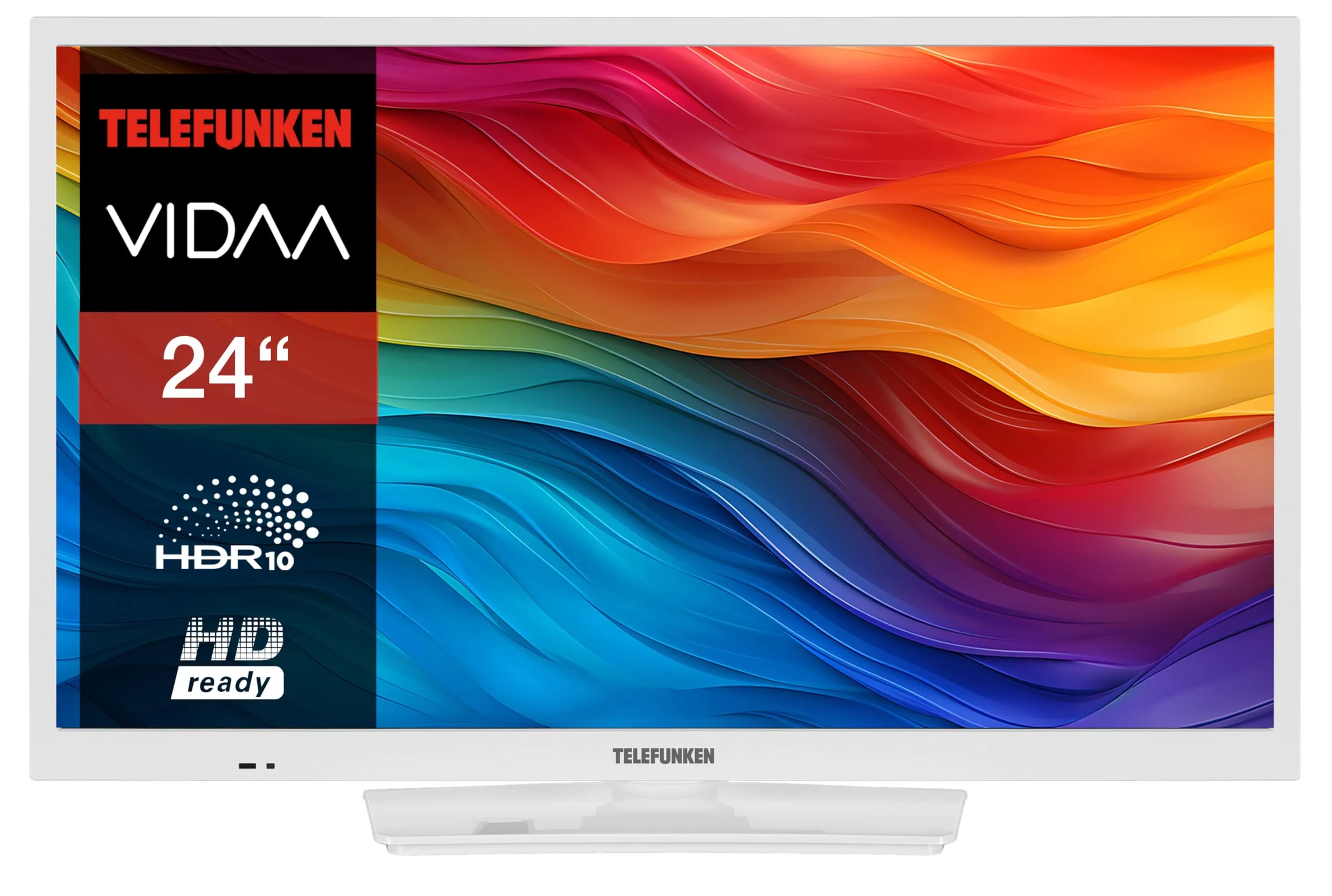 Telefunken Fernseher 24 Zoll Smart TV VIDAA XH24VP550M-W HD Fernseher, HDR TV mit integriertem Triple-Tuner, LED TV weiß - Image 5