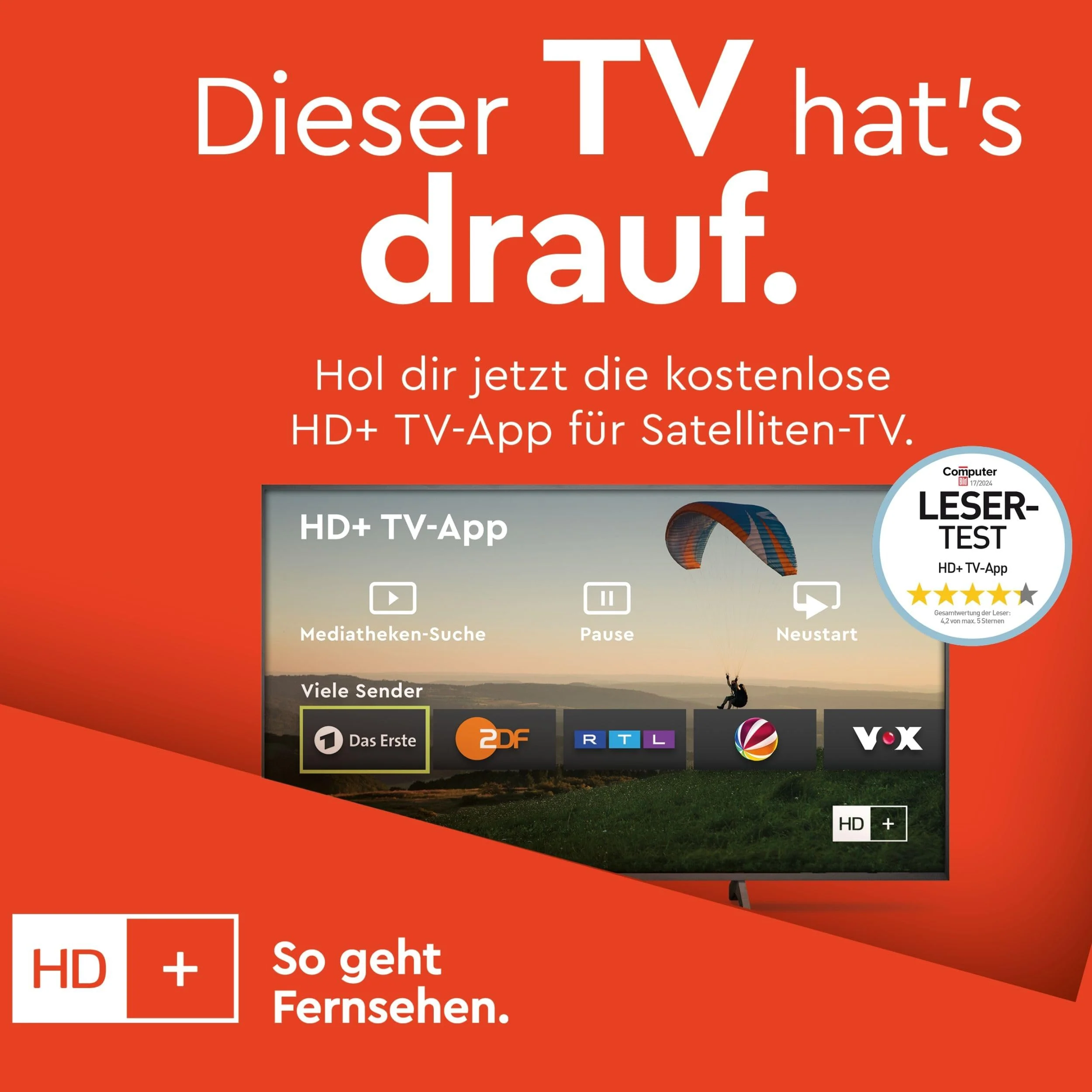 TELEFUNKEN Fernseher 40 Zoll Smart TV Powered by TiVo Full HD, HDR TV mit Triple-Tuner und 6 Monate HD+ inkl., LED Fernseher XF40TP900S (2026) - Image 8