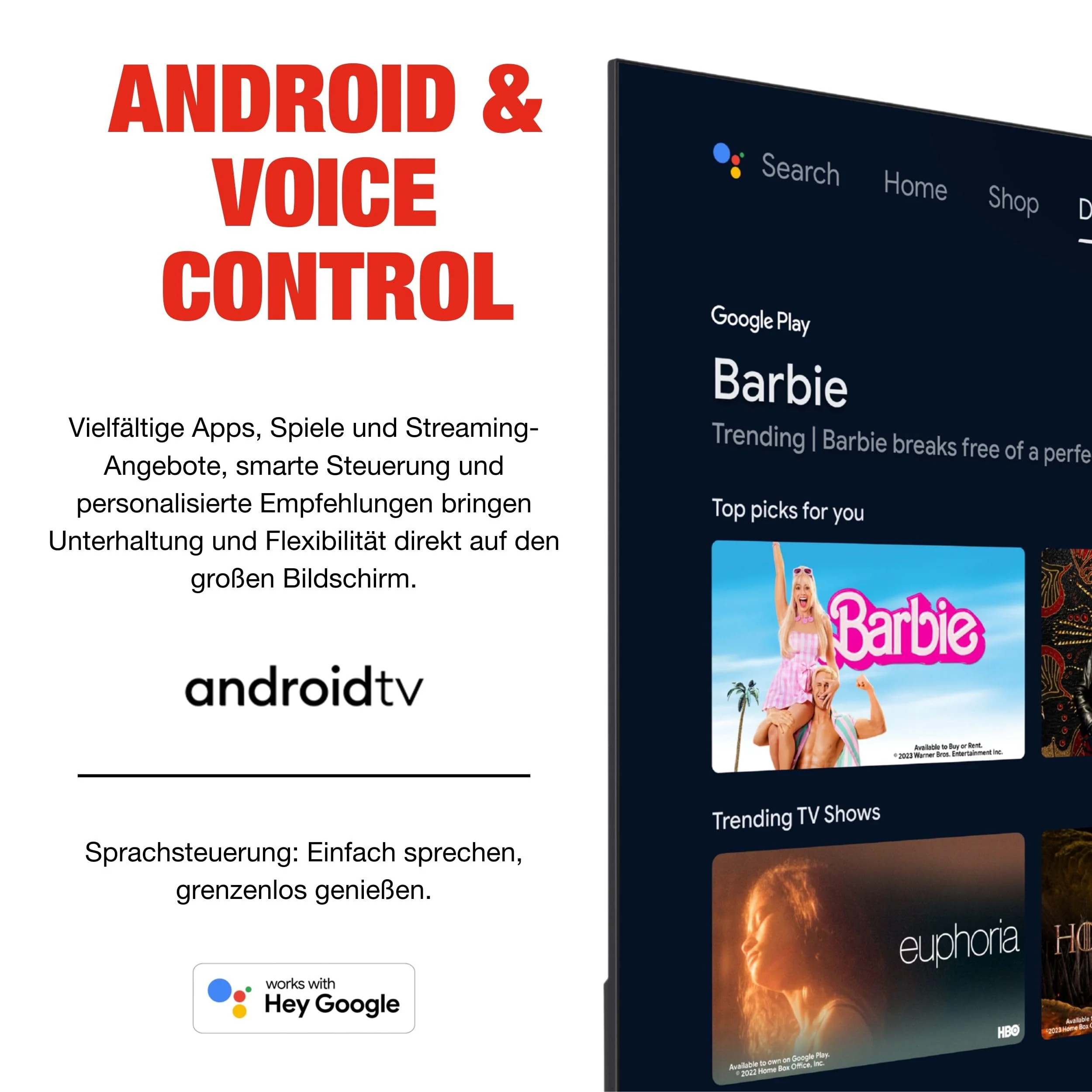 TELEFUNKEN QLED Fernseher 32 Zoll Smart TV Android TV Full HD, HDR Fernseher mit integriertem Triple-Tuner, QLED TV D32Q751X2CW (2026) - Image 6