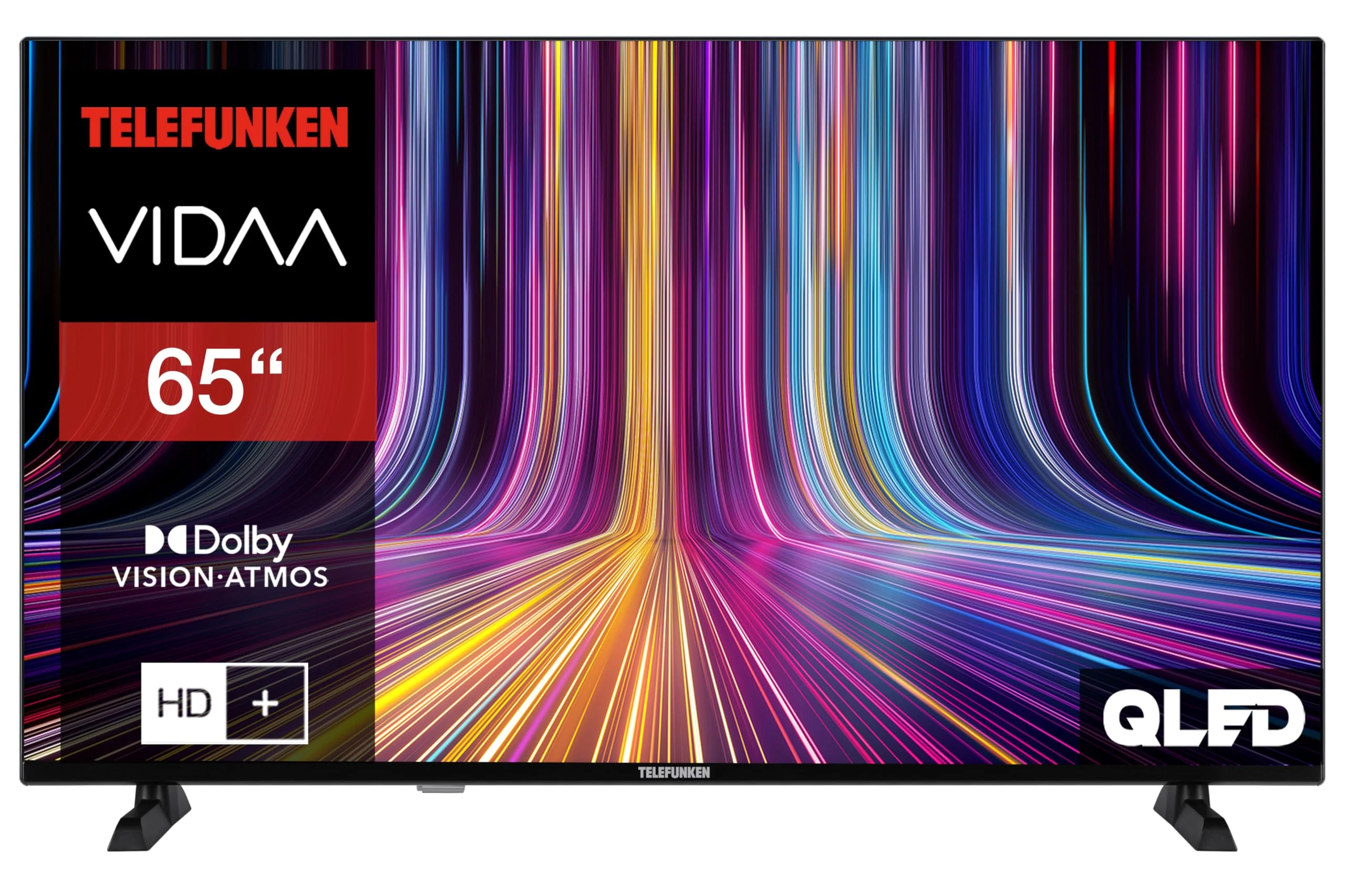 Telefunken QLED Fernseher 65 Zoll Smart TV VIDAA QU65VP750S 4K Fernseher UHD, HDR TV mit Dolby Vision, Dolby Atmos, Triple-Tuner und 6 Monate HD+ inkl., LED TV schwarz - Image 7