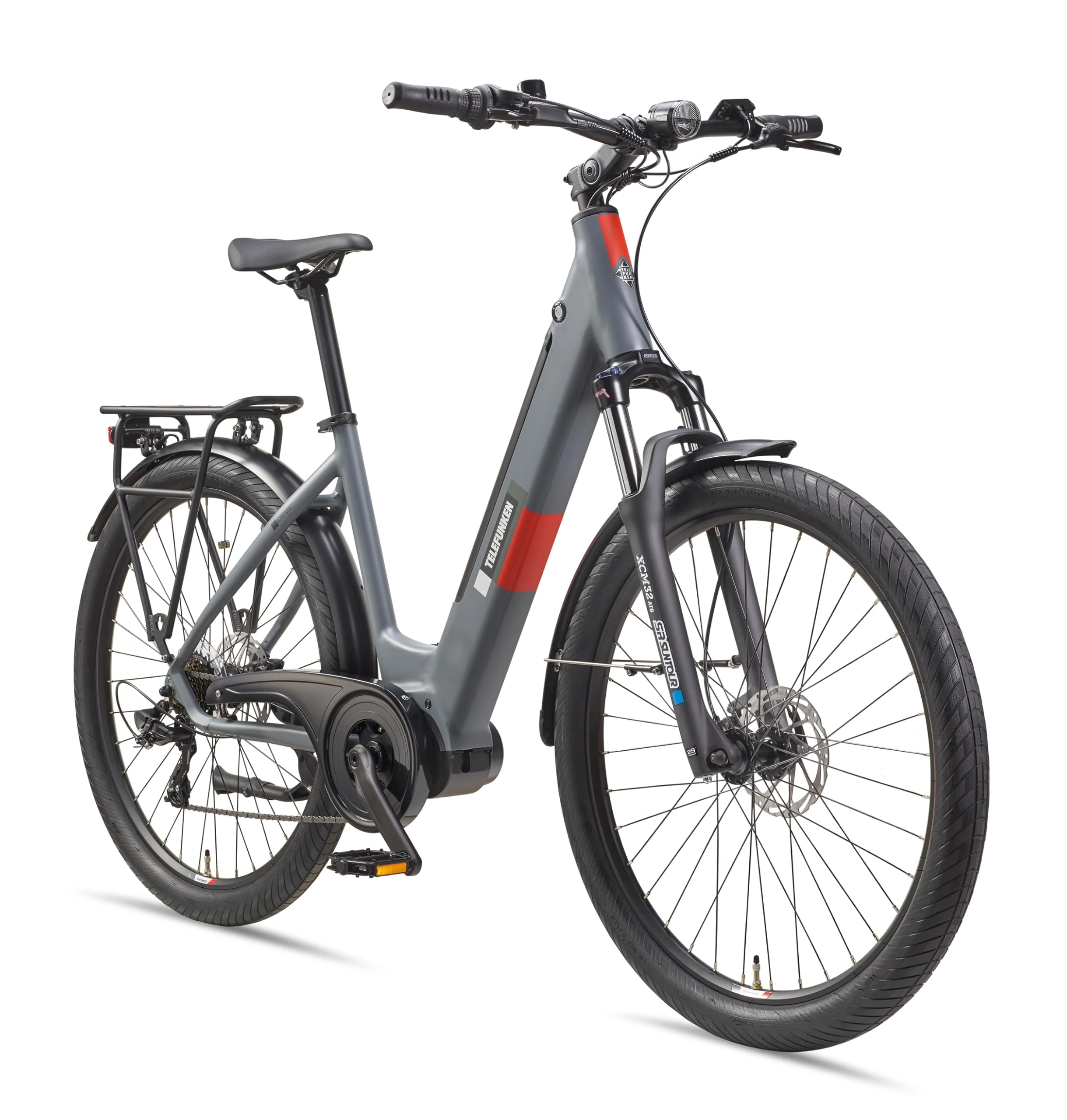 TELEFUNKEN SUV E-Bike 27,5 Zoll für Damen & Herren | Pedelec mit Mittelmotor & 468Wh Akku | Elektrofahrrad mit 7-Gang Kettenschaltung & Hydr. Scheibenbremsen, StVZO-konform | SUV500