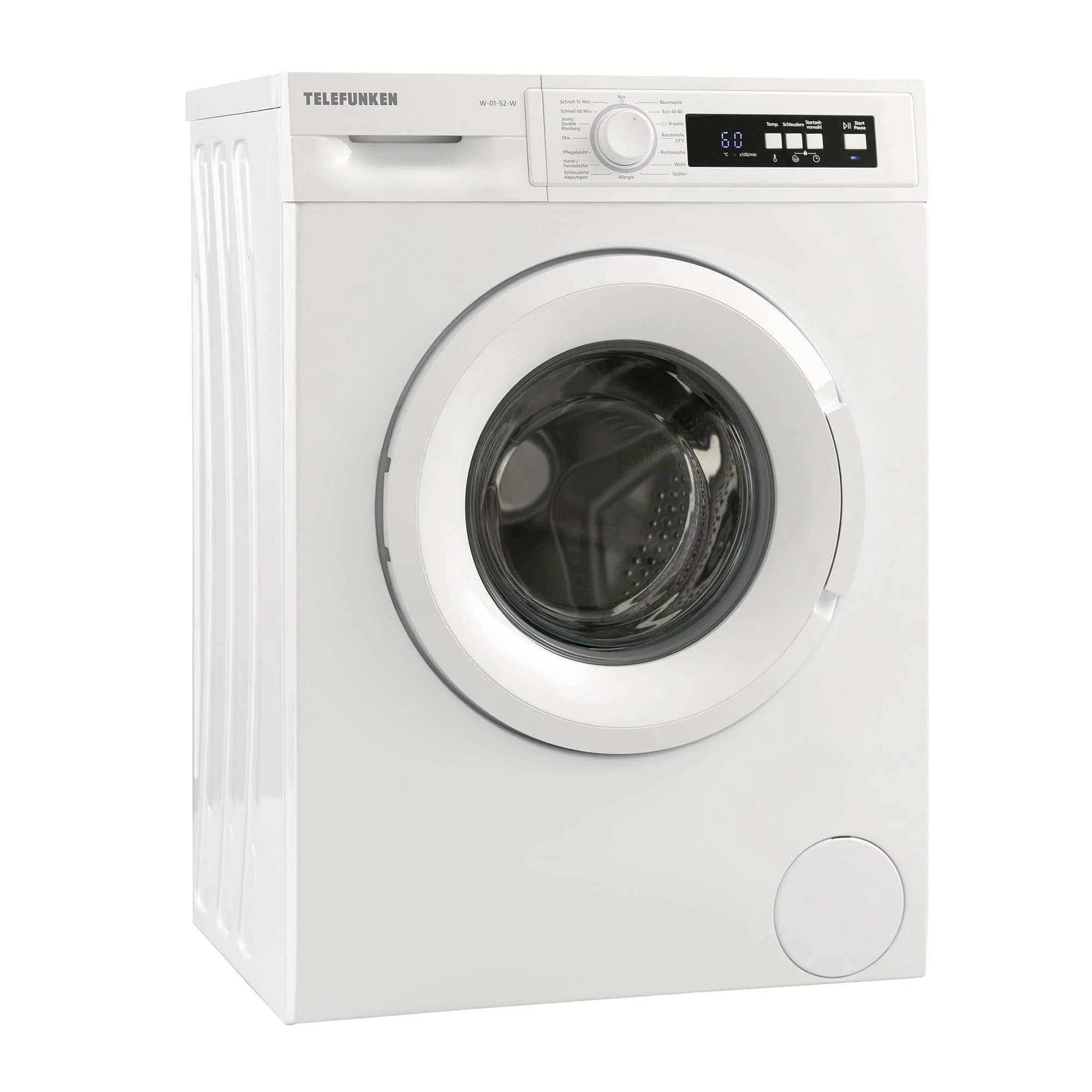 Telefunken W-01-52-W Waschmaschine (5 kg / 1000 U/Min) mit Mengenautomatik und Überlaufschutz / 15 Programme/Startzeitvorwahl/weiß - Image 5