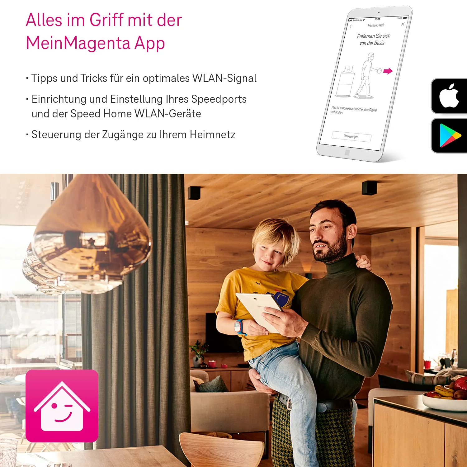 Telekom Speed Home WLAN Schwarz WiFi 6 Repeater bis zu 4,8 GBit/s 2,4 + 5 GHz - Image 4