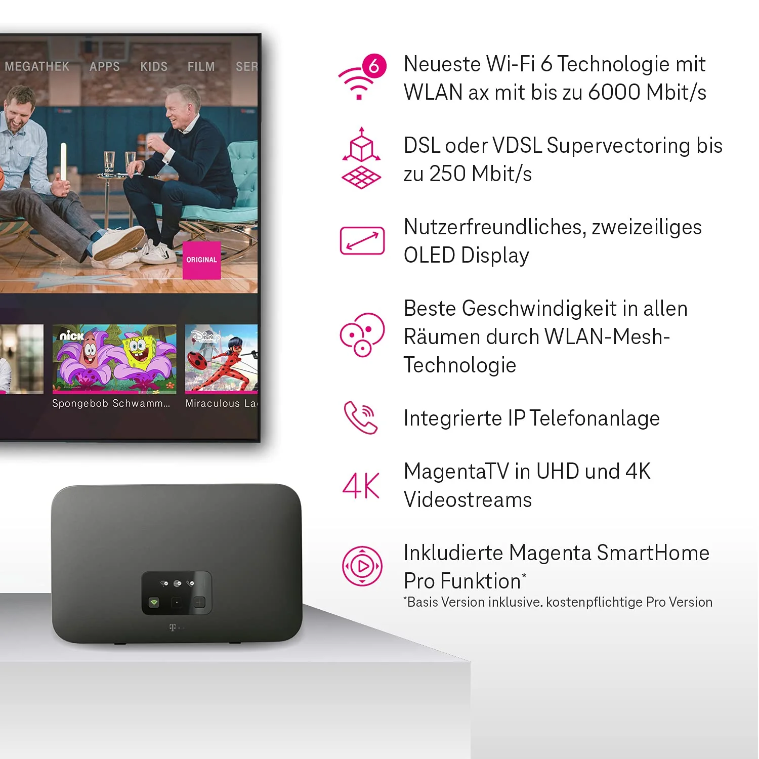 Telekom Speedport Smart 4 Router & Speed Home WLAN Repeater im Set mit Wi-Fi 6 und Mesh-Technologie - kein Glasfasermodem integriert I Plug & Play per WPS, 2 LAN-Anschlüsse - Image 3