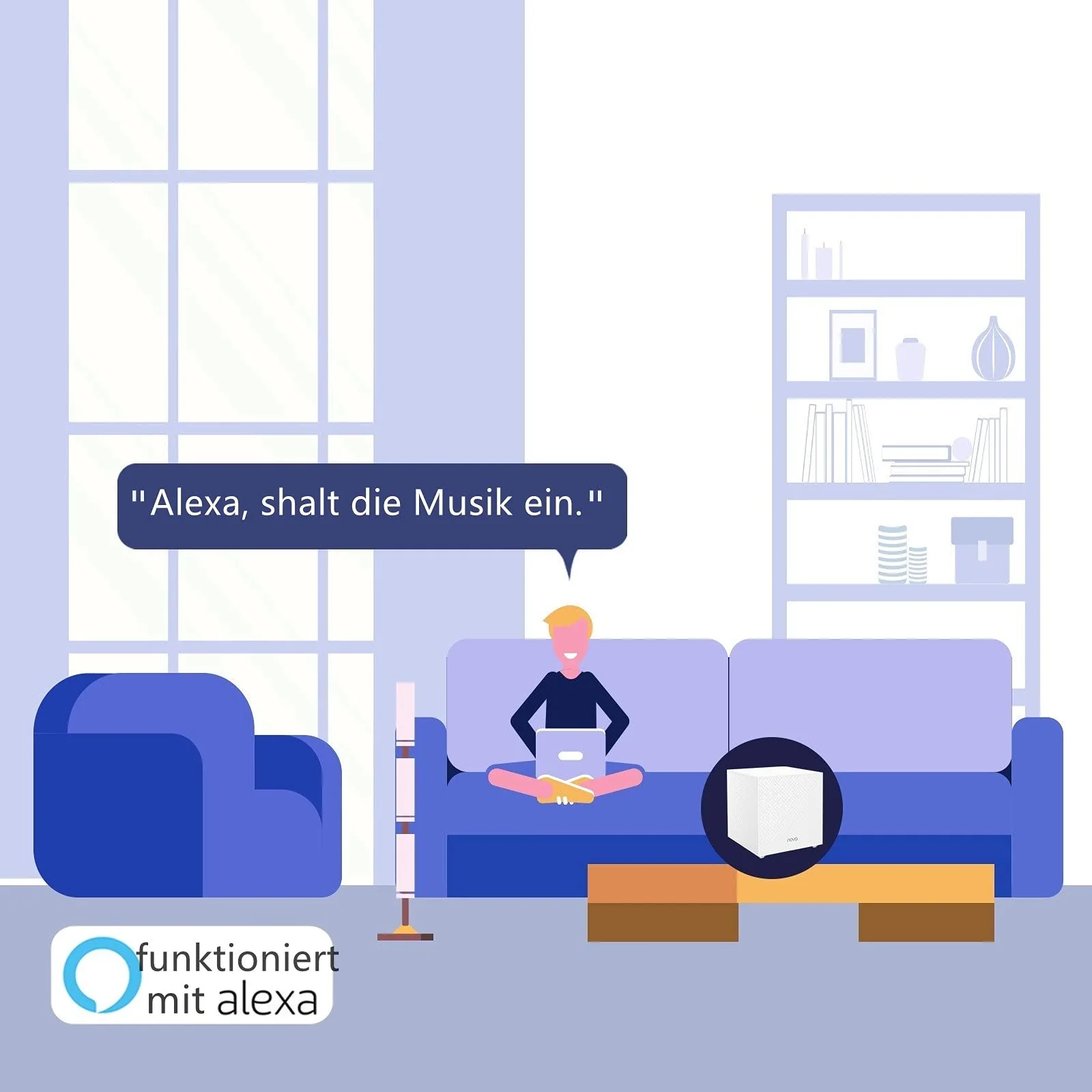 Tenda Nova MW12 Mesh WLAN System - AC2100 Tri-Band WLAN Mesh System -empfohlen für Häuser mit 3-5 Schlafzimmern - 9X Gigabit Port - Ersetzt WLAN Router & Repeater - Kompatibel mit Alexa - 3Pack - Image 6