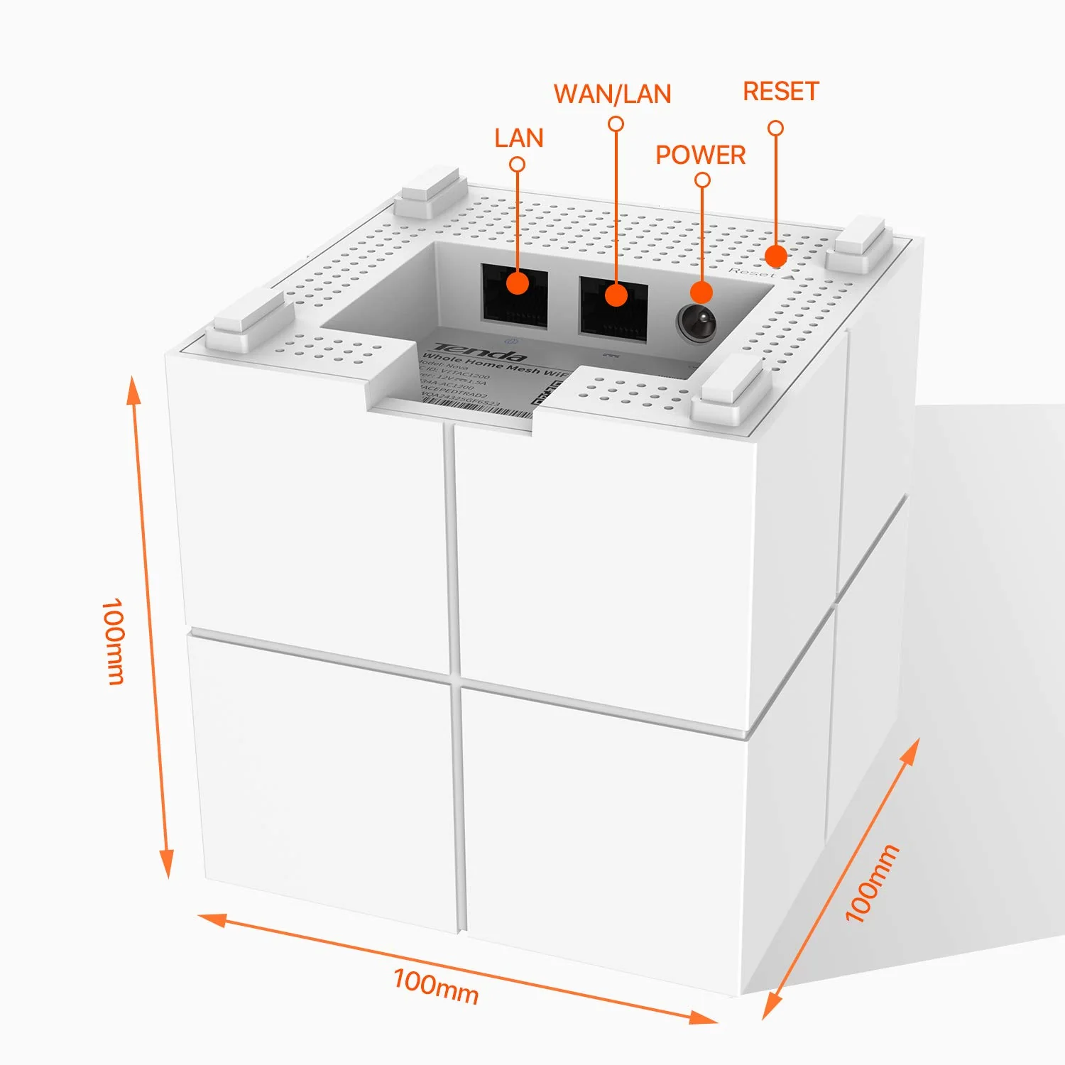 Tenda Nova MW6 Mesh WLAN System - AC1200 Dual Band WLAN Mesh System-empfohlen für Häuser mit 3-5 Schlafzimmern-6X Gigabit Port - Ersetzt WLAN Router & Repeater-Kompatibel mit Alexa-3Pack - Image 10